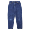 Levi's USA 550 Relaxed Fit Tapered Jeans 12 Blu Cotone Chiusura a Cerniera Bottone 512