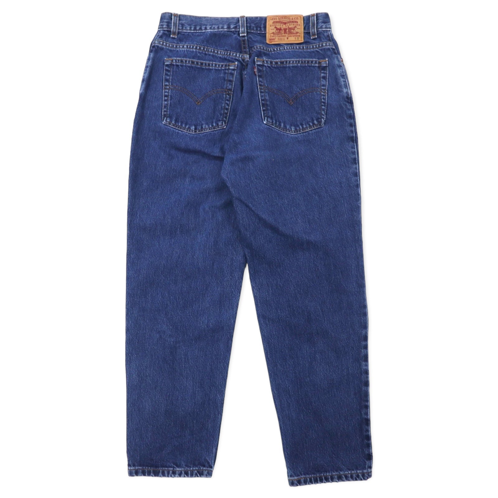 Levi's USA 550 Relaxed Fit Tapered Jeans 12 Blu Cotone Chiusura a Cerniera Bottone 512