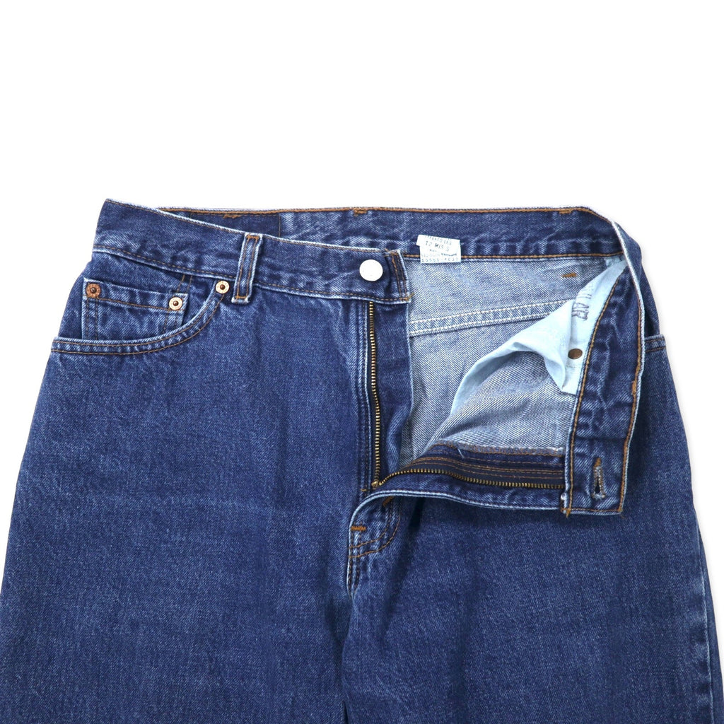 Levi's USA 550 Relaxed Fit Tapered Jeans 12 Blu Cotone Chiusura a Cerniera Bottone 512