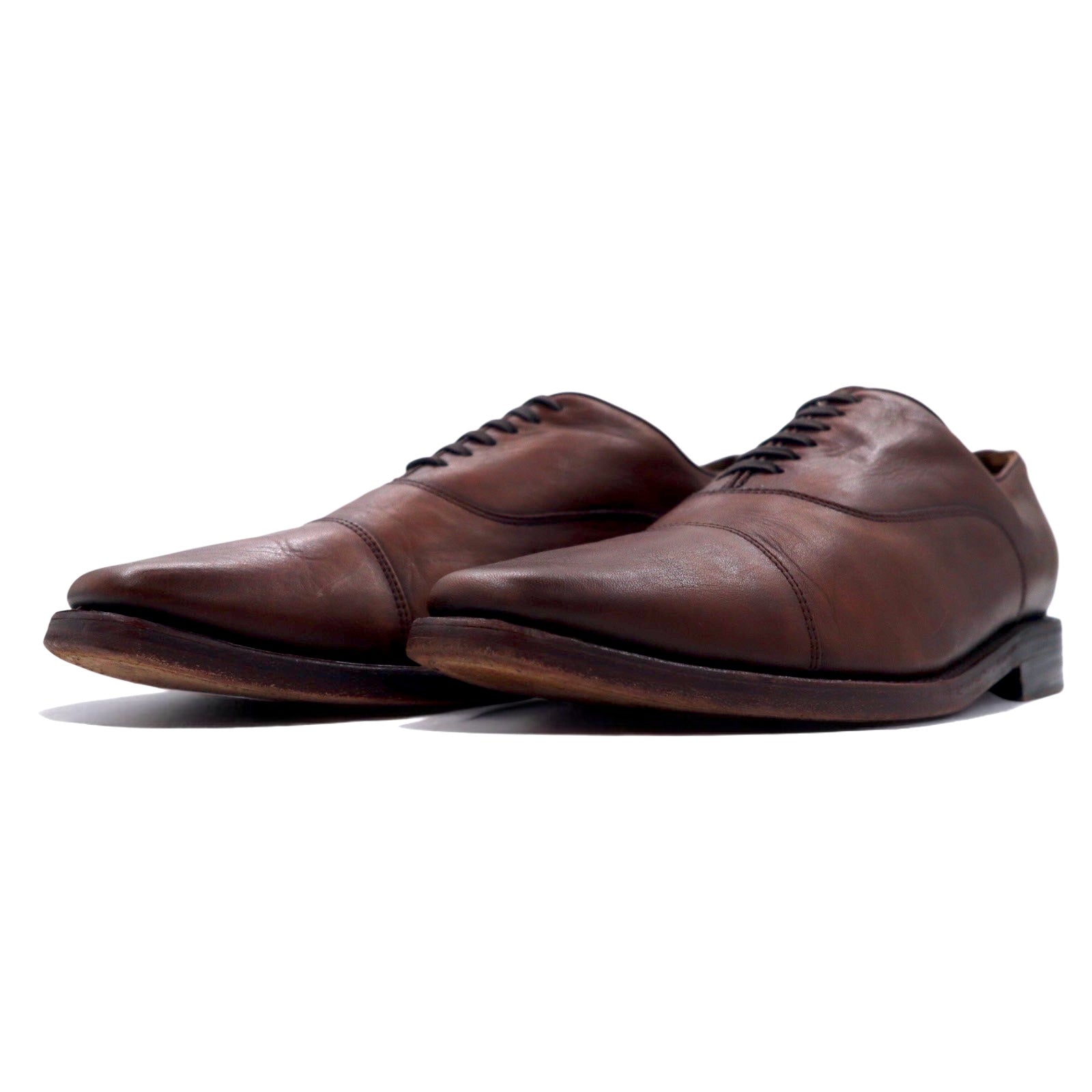 Thursday Boot Company Scarpe stringate Oxford cap-toe 28 cm in pelle marrone Edizione limitata Design newyorkese HAND CRAFTED Fabbricate in Messico