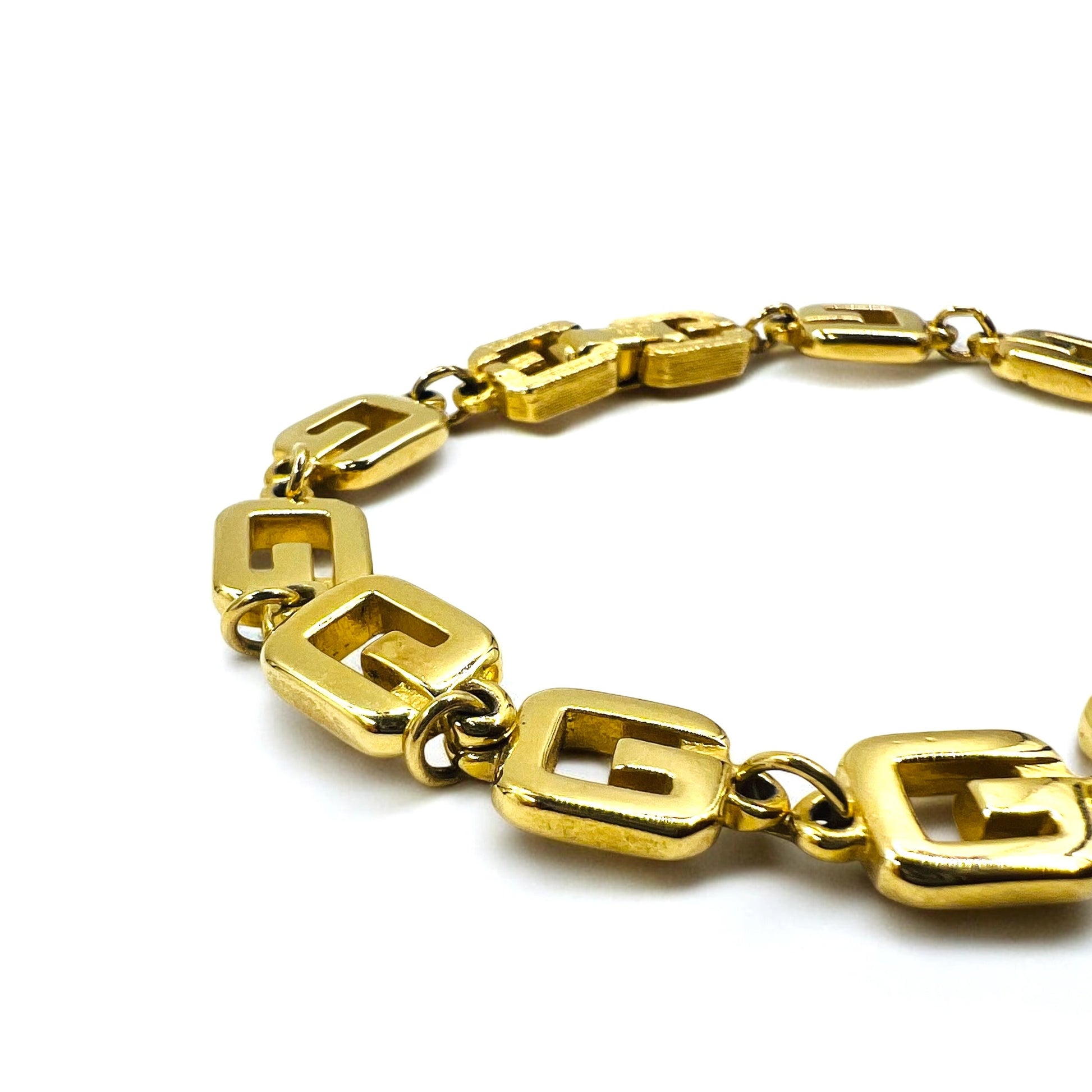 GIVENCHY Bracciale vintage con logo color oro