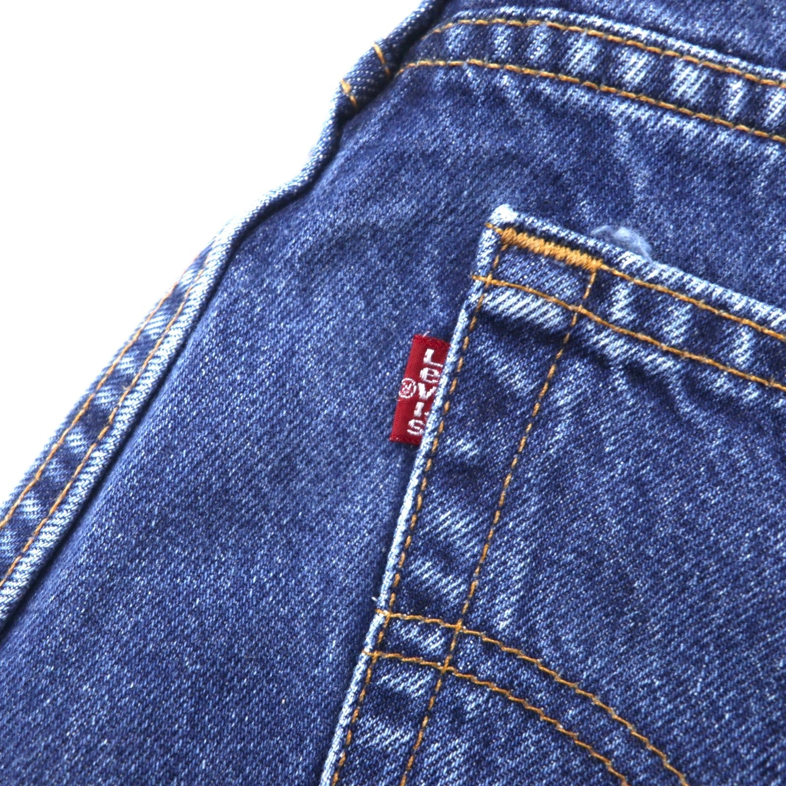 Levi's USA 550 Relaxed Fit Tapered Jeans 12 Blu Cotone Chiusura a Cerniera Bottone 512