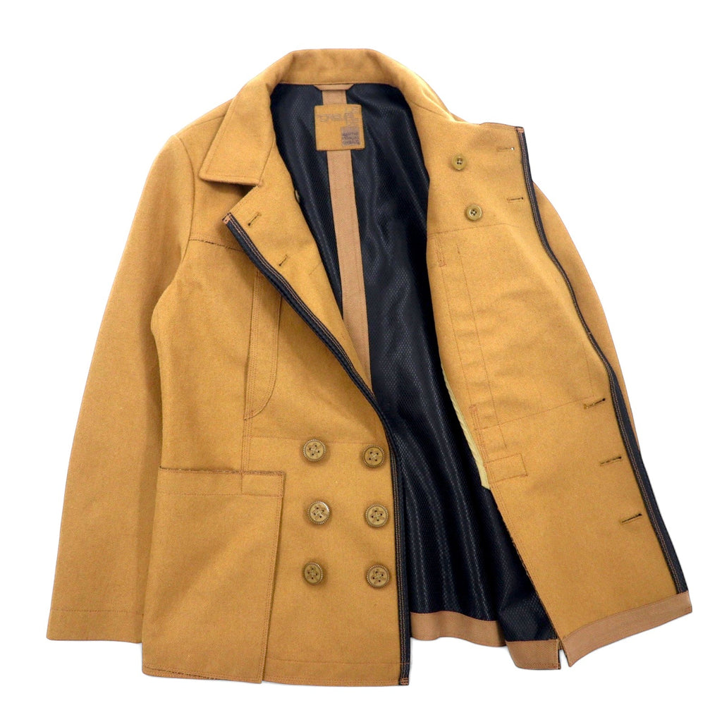 MARITHE FRANCOIS GIRBAUD Giacca Doppiopetto in Tweed Beige di Lana M M7-4760