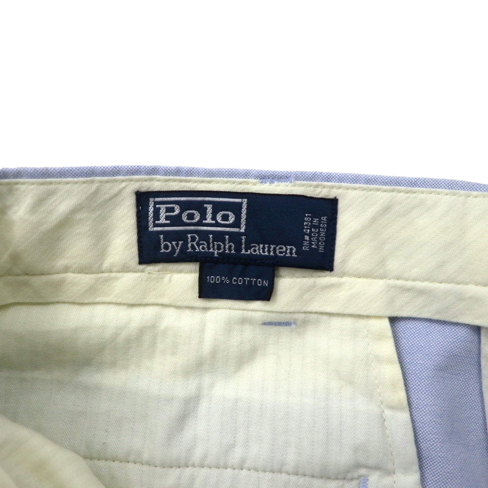 Polo by Ralph Lauren Pantaloni in twill di cotone blu 36