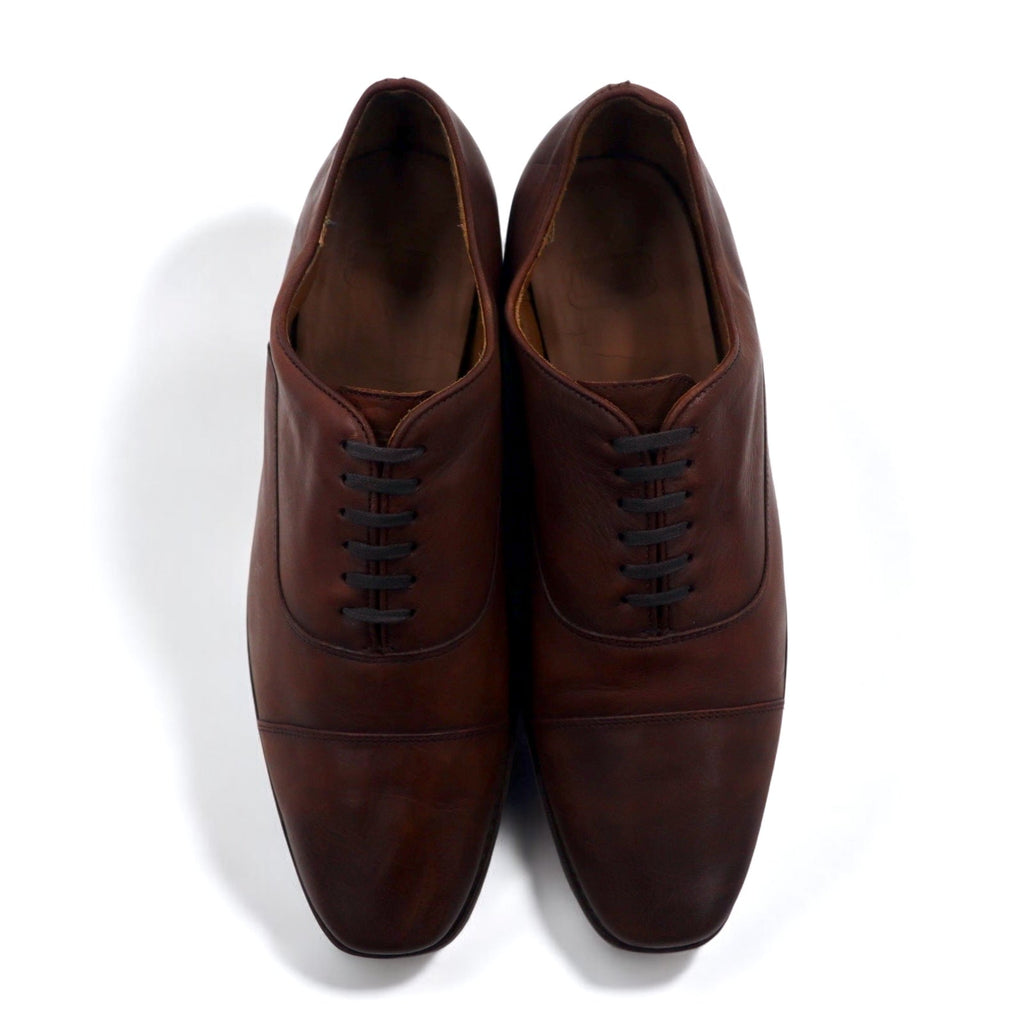 Thursday Boot Company Scarpe stringate Oxford cap-toe 28 cm in pelle marrone Edizione limitata Design newyorkese HAND CRAFTED Fabbricate in Messico