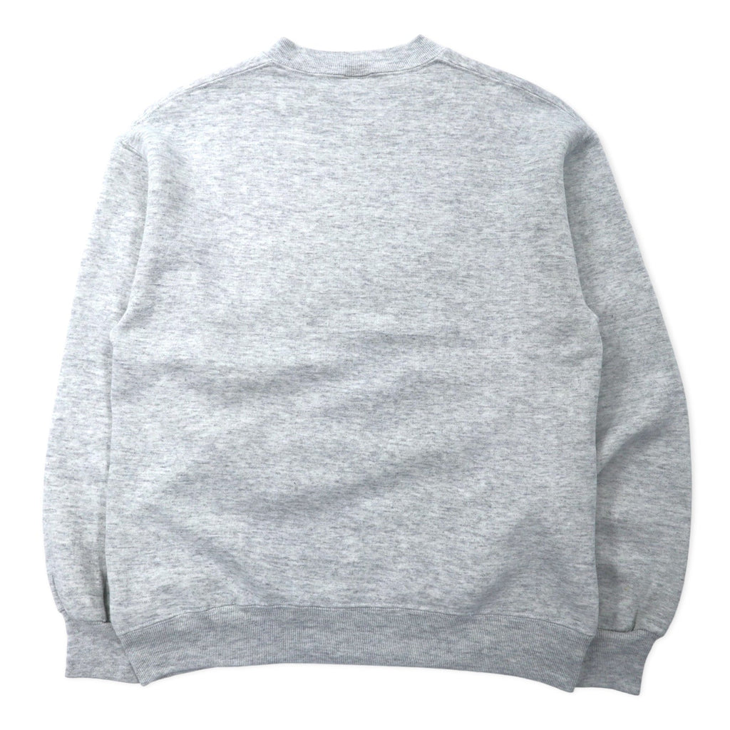 JERZEES USA製 90年代 SUPER SWEATS ユニオンジャック プリント スウェット M グレー コットン ENGLAND