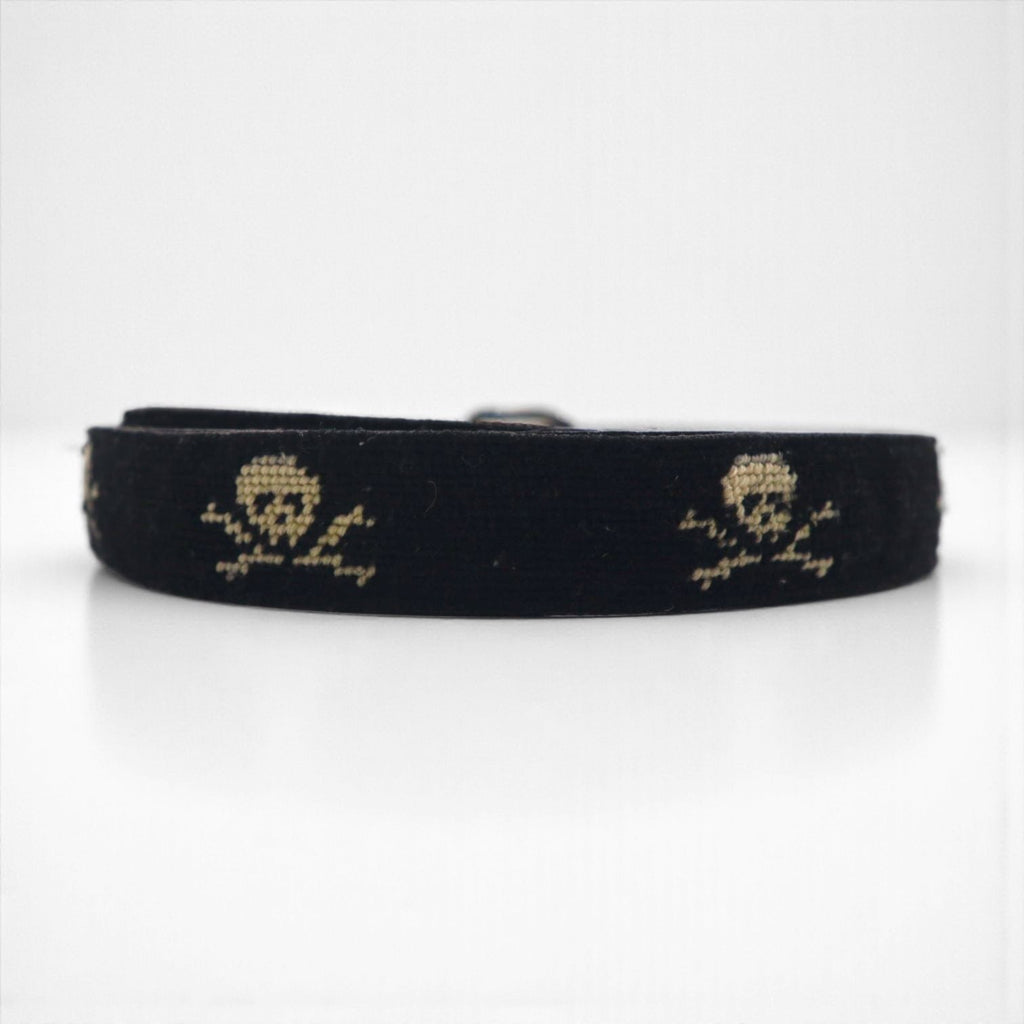 RUGBY Ralph Lauren スカル レザー  ベルト ブラック ウール シルバー バックル