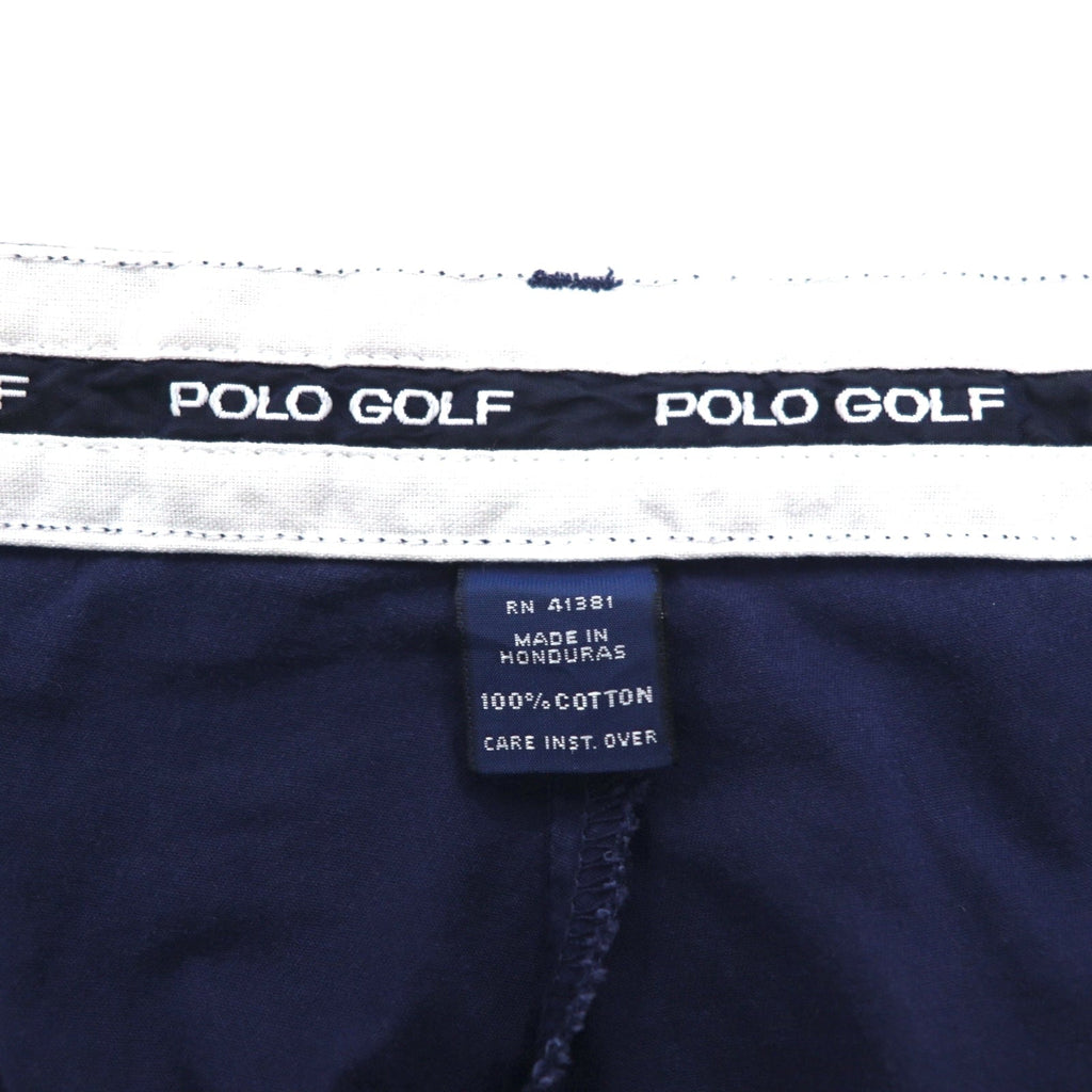 POLO GOLF RALPH LAUREN anni '90 pantalone chino ampio a due pinces L blu navy cotone