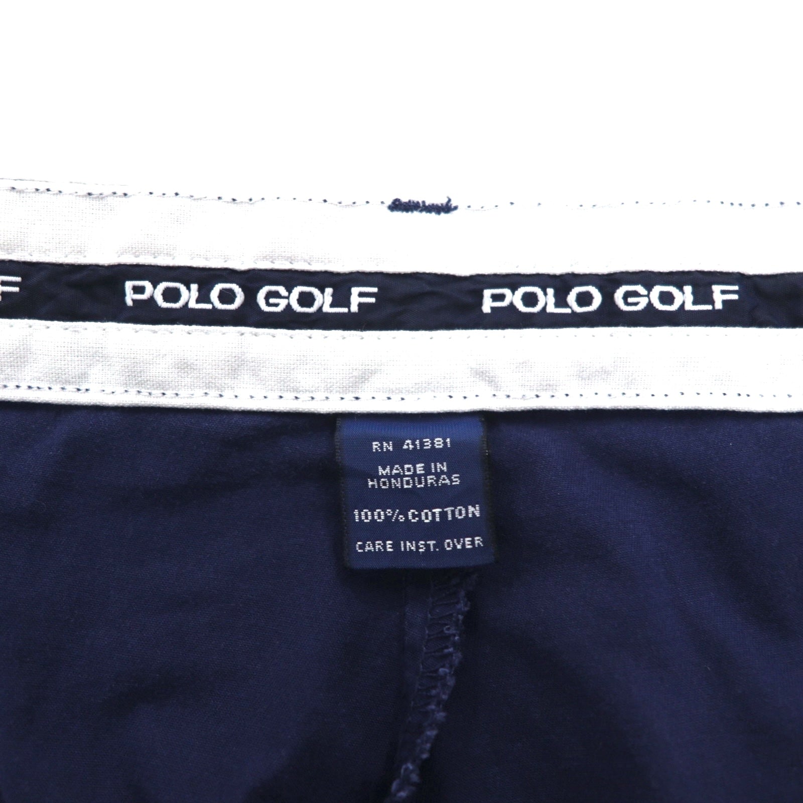 POLO GOLF RALPH LAUREN anni '90 pantalone chino ampio a due pinces L blu navy cotone
