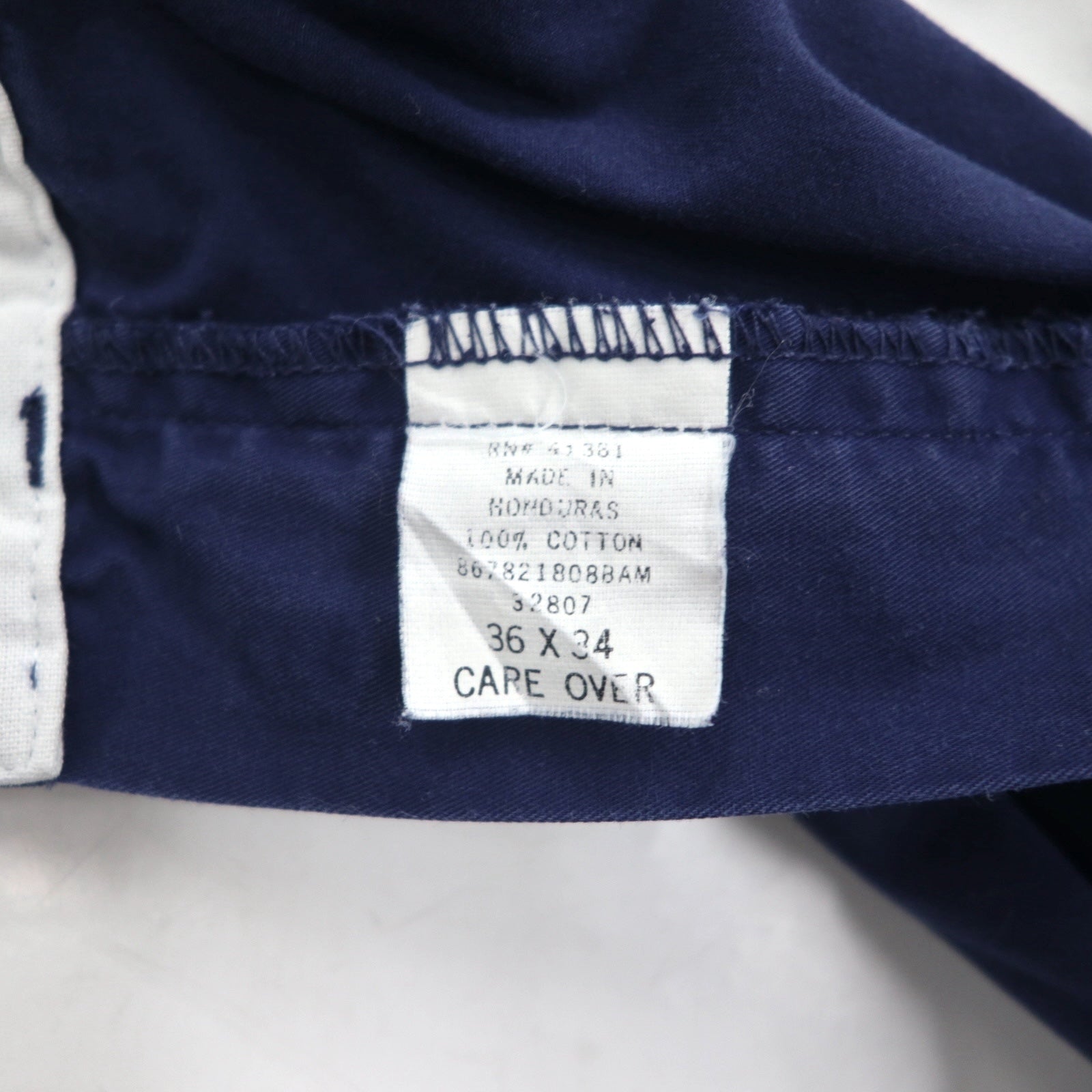 POLO GOLF RALPH LAUREN anni '90 pantalone chino ampio a due pinces L blu navy cotone