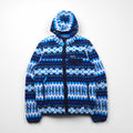 Patagonia シンチラ SYNCHILLA フリース パーカー M ブルー ノルディック柄 25270