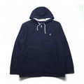 NAUTICA Felpa Full Zip Taglia Grande 2XL Blu Scuro con Interno Felpato e Logo Ricamato