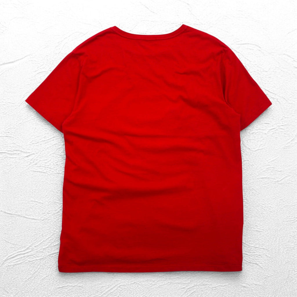 POLO RALPH LAUREN ポロベア プリント Tシャツ L レッド コットン