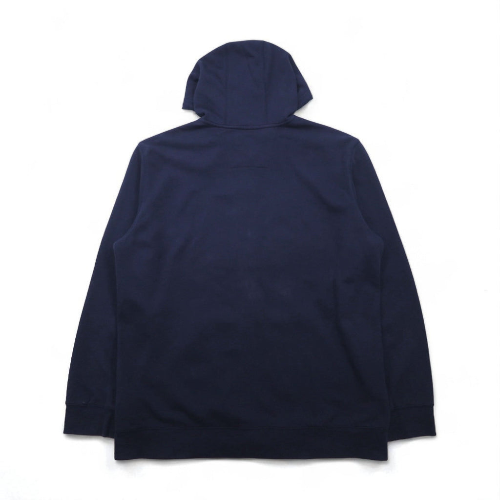 NAUTICA Felpa Full Zip Taglia Grande 2XL Blu Scuro con Interno Felpato e Logo Ricamato