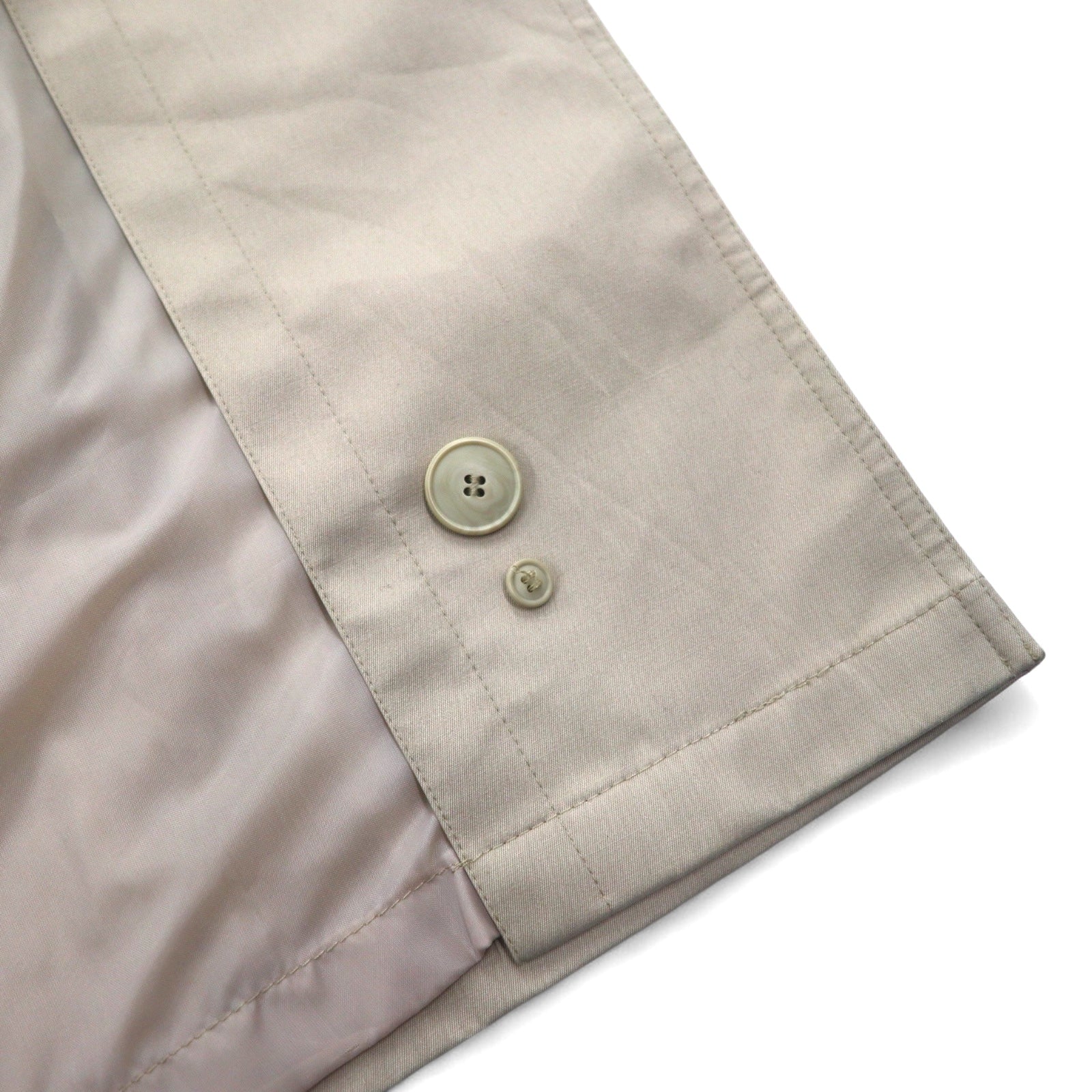 John Weitz trench doppiopetto anni '90 made in Polonia, taglia L, beige, con cintura e fodera rimovibile.