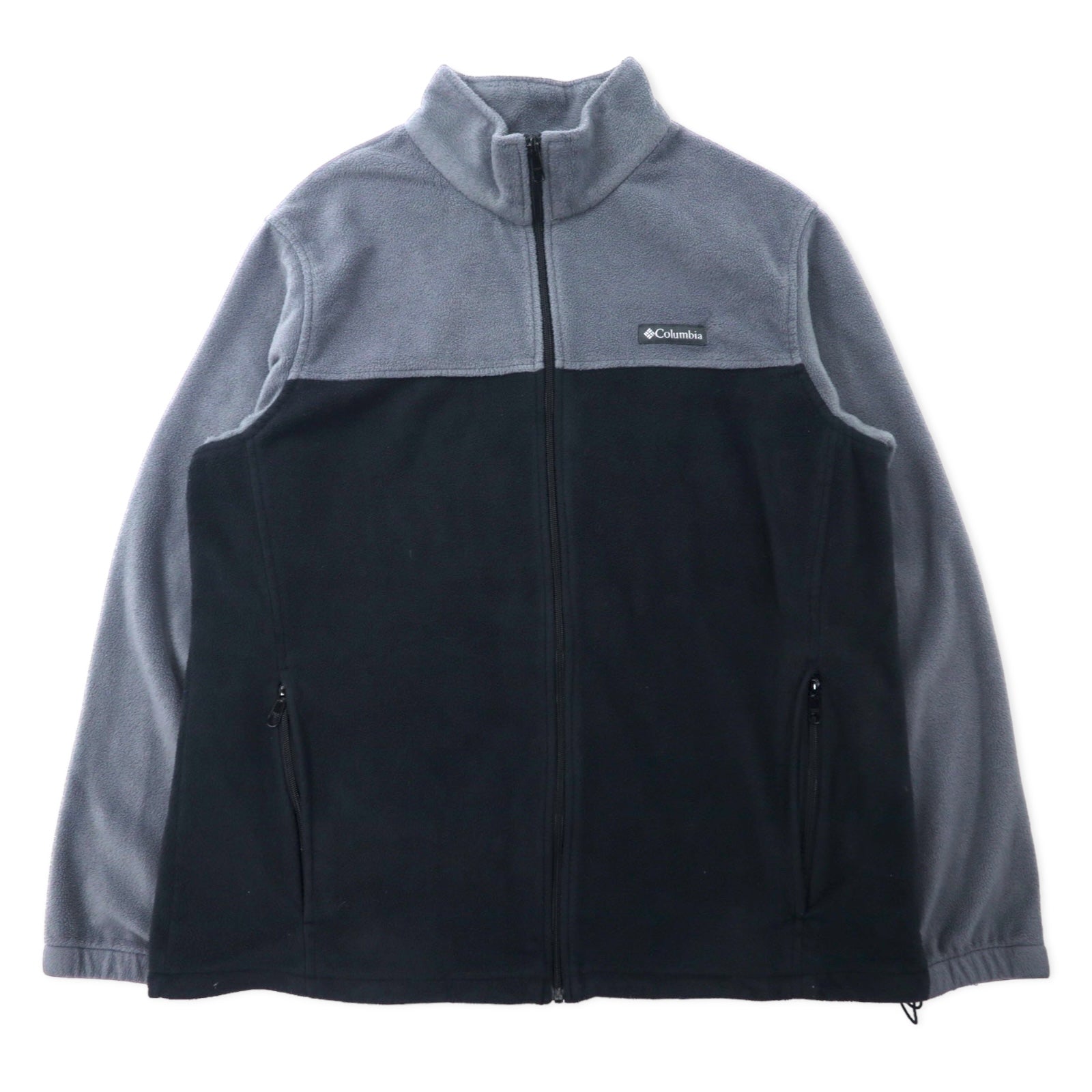 Giacca in pile con zip intera bicolore Columbia 2X Grigio Nero Poliestere XS1247