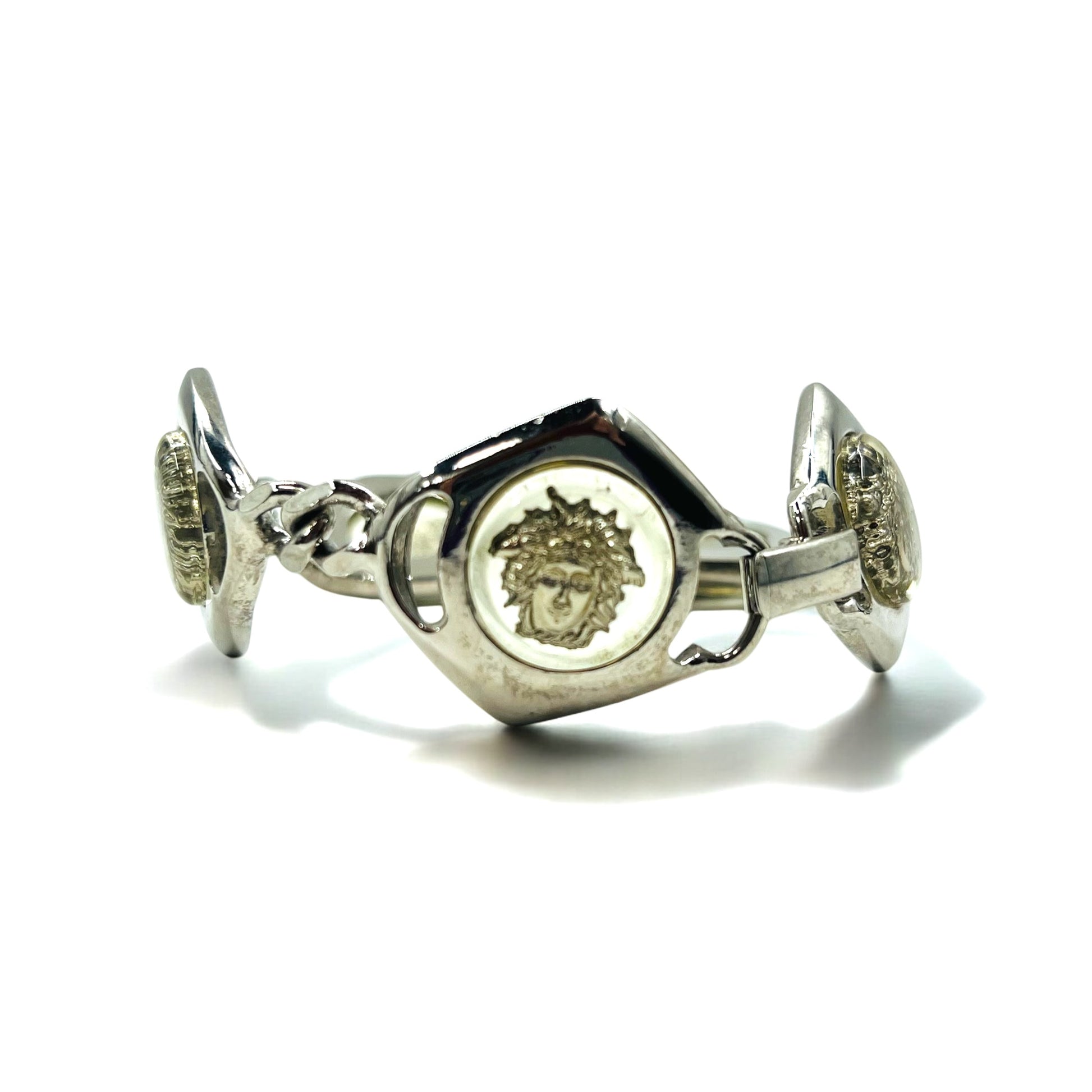 GIANNI VERSACE Bracciale vintage Medusa in argento, metallo, Made in Italy