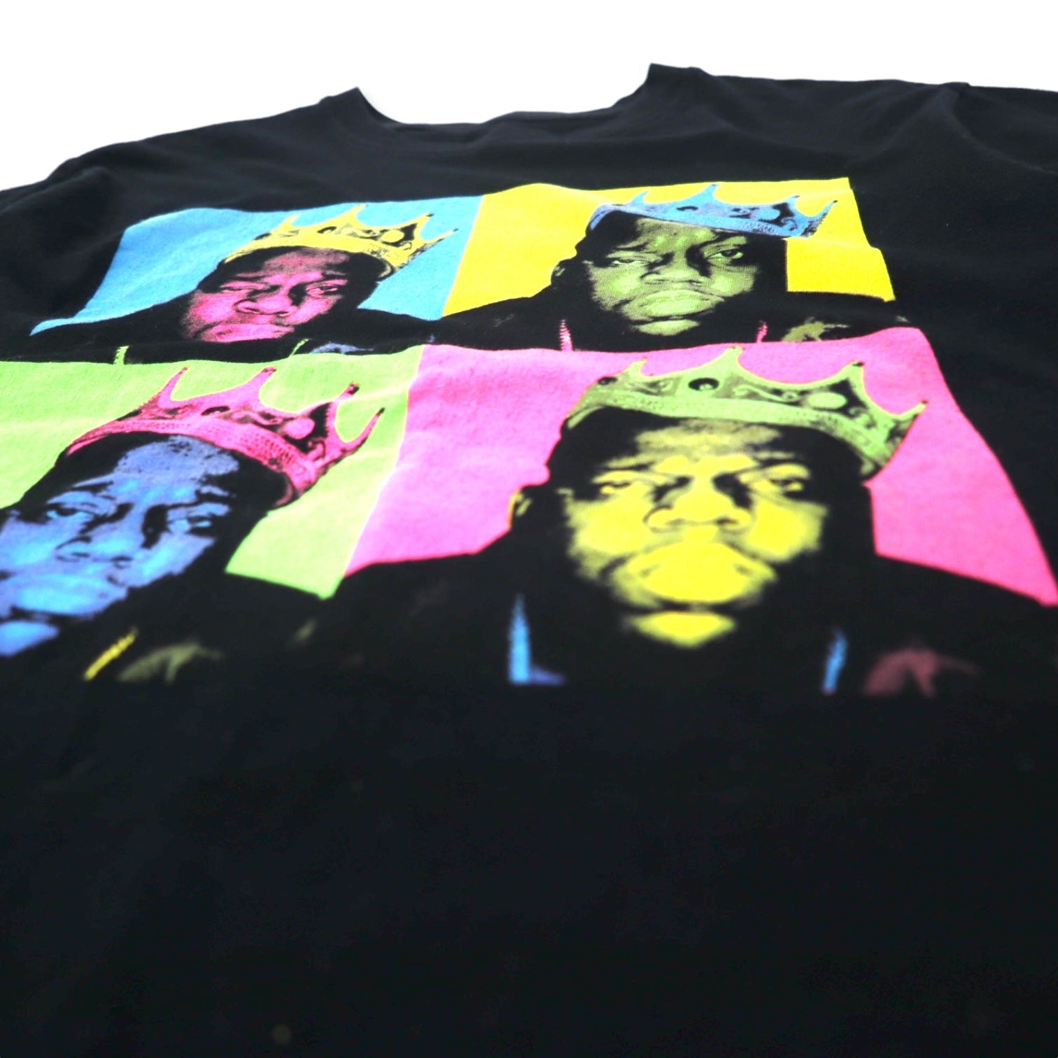The Notorious B.I.G. Biggie Smalls Hip Hop Rap T-shirt M Nero Cotone Pop Art