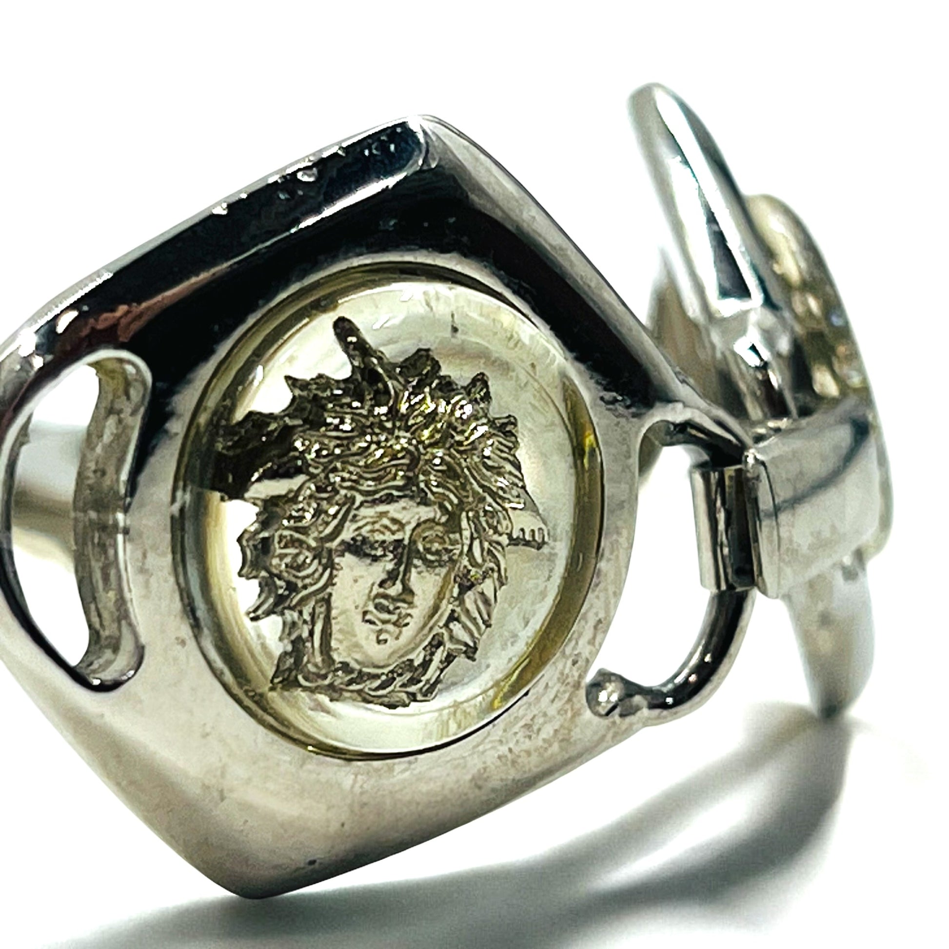 GIANNI VERSACE Bracciale vintage Medusa in argento, metallo, Made in Italy