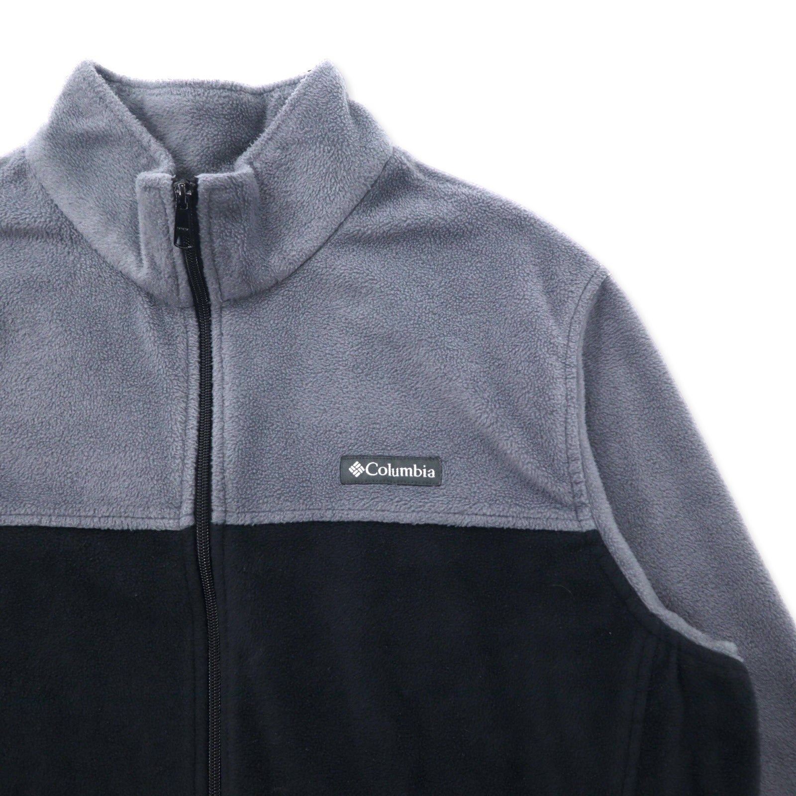 Giacca in pile con zip intera bicolore Columbia 2X Grigio Nero Poliestere XS1247