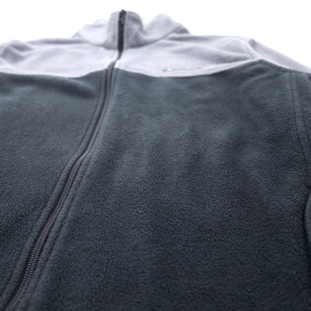 Giacca in pile con zip intera bicolore Columbia 2X Grigio Nero Poliestere XS1247