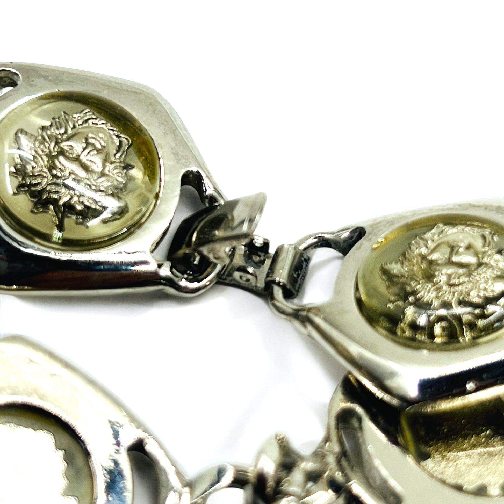 GIANNI VERSACE Bracciale vintage Medusa in argento, metallo, Made in Italy