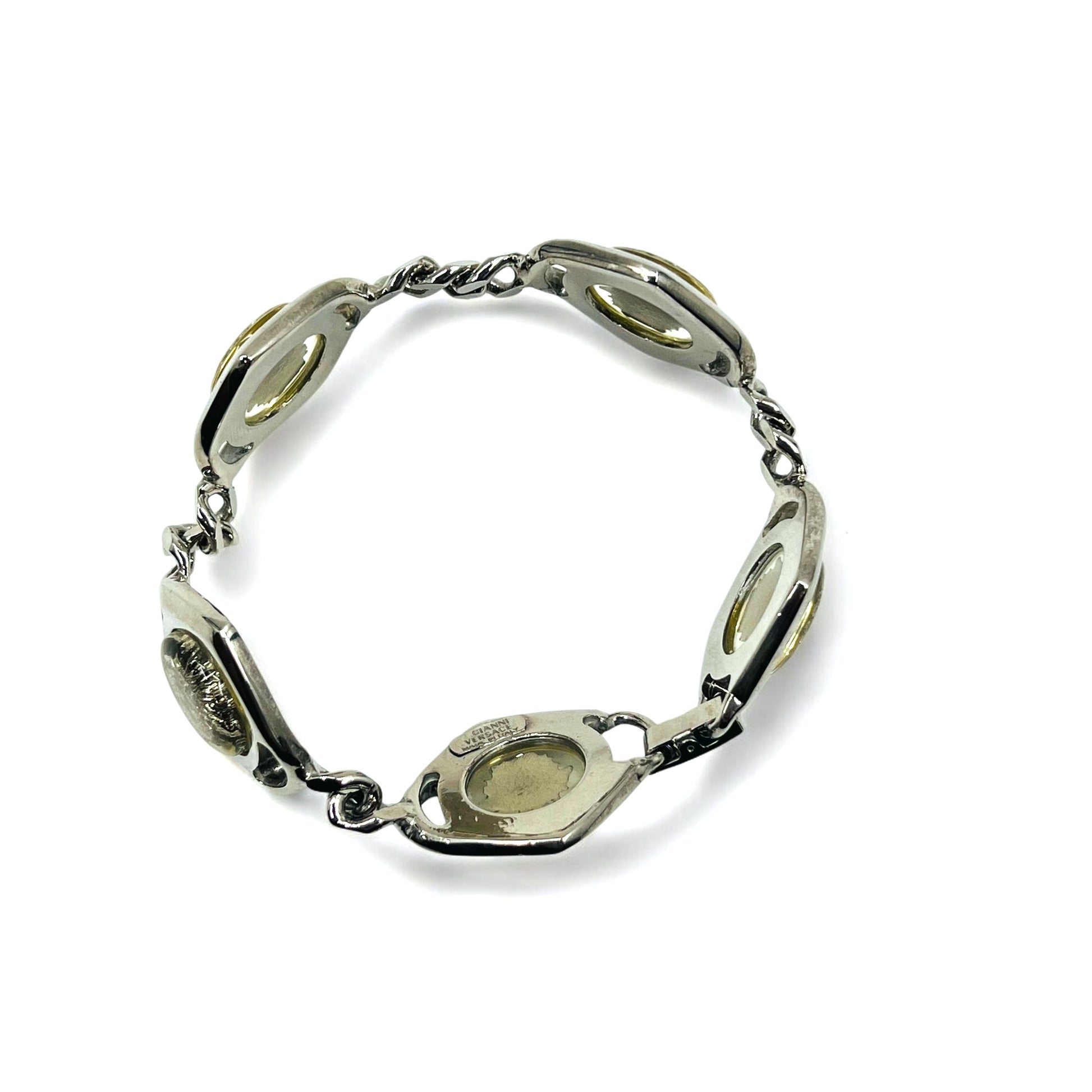 GIANNI VERSACE Bracciale vintage Medusa in argento, metallo, Made in Italy