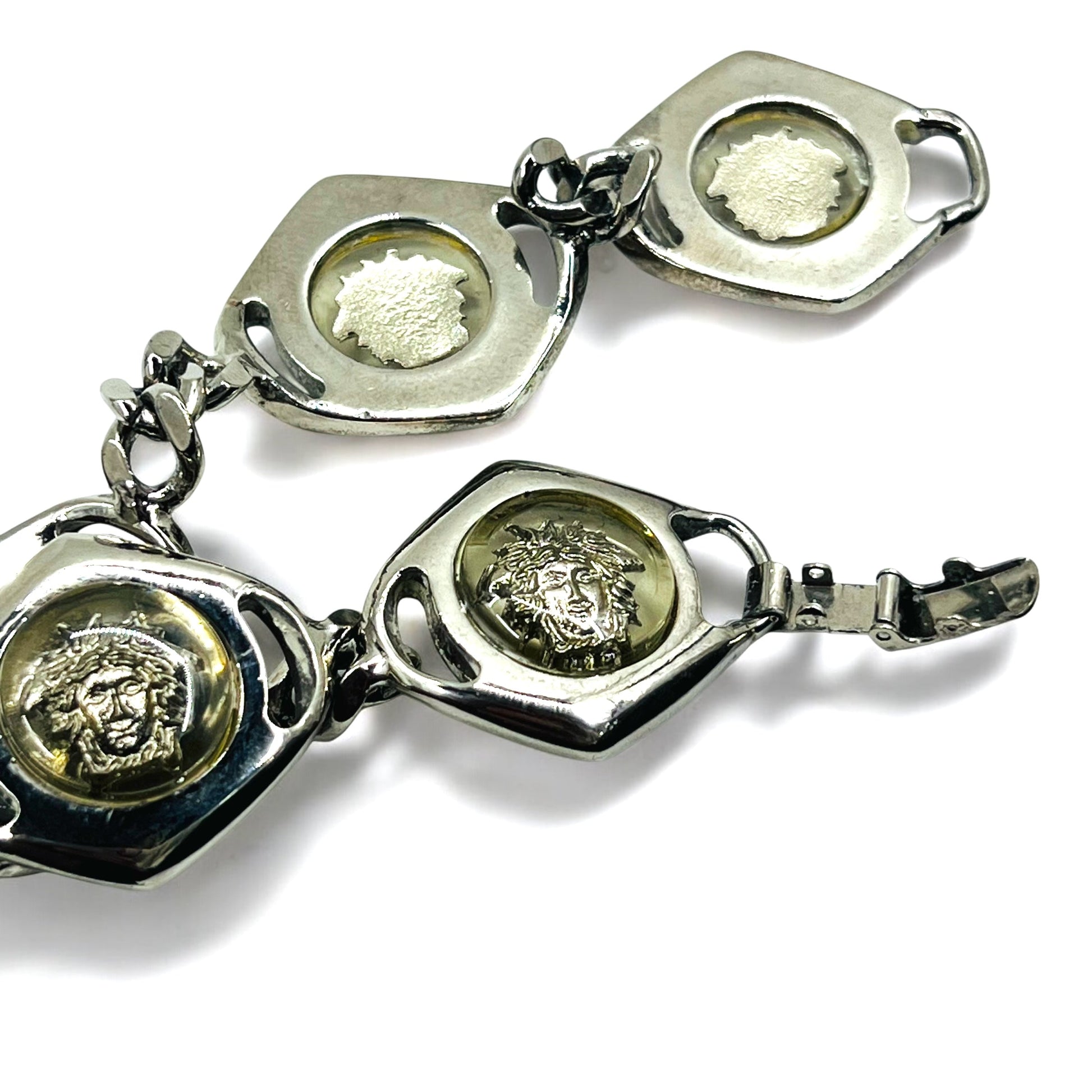 GIANNI VERSACE Bracciale vintage Medusa in argento, metallo, Made in Italy