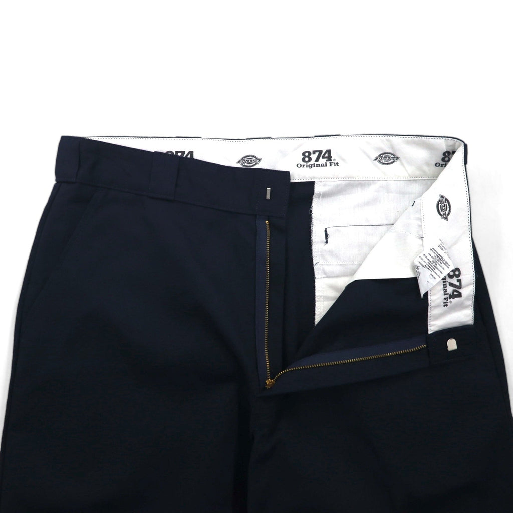 Dickies 874 Original Fit Pantaloni da Lavoro Chino L Blu Navy Poliestere Cotone
