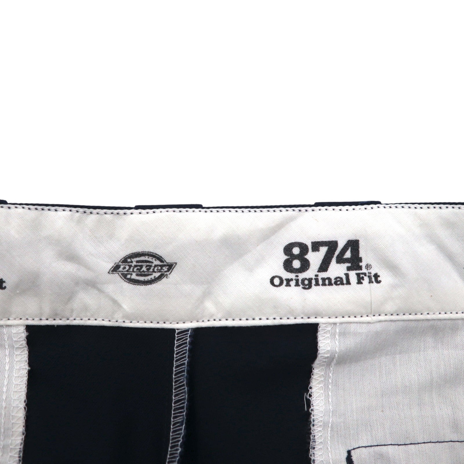 Dickies 874 Original Fit Pantaloni da Lavoro Chino L Blu Navy Poliestere Cotone