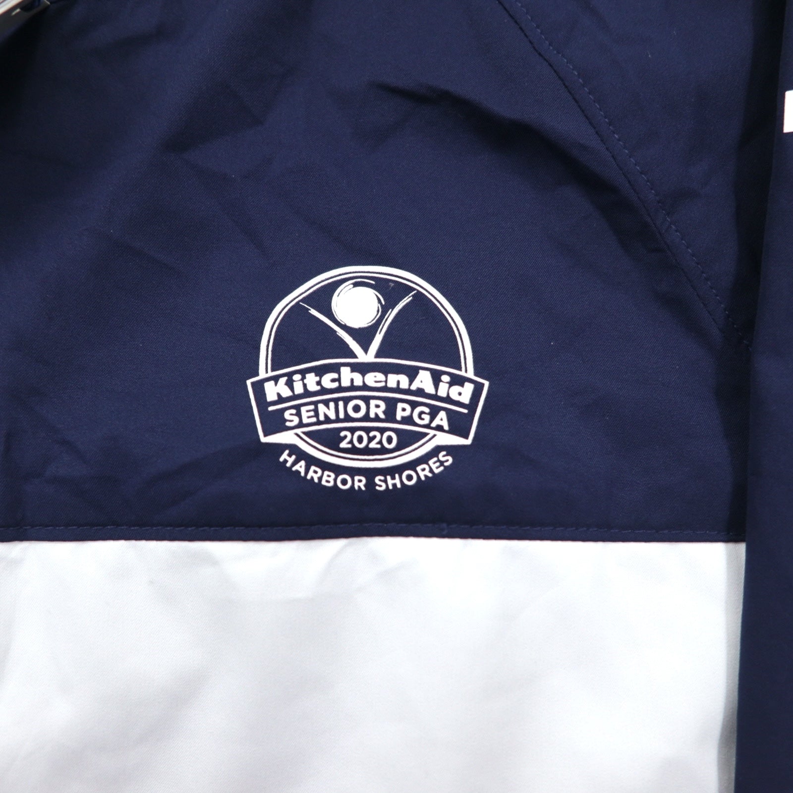 POLO GOLF RALPH LAUREN シェルパーカー ナイロンジャケット XL ネイビー 防水 パッカブル ダブルジップ W PGA 2020 Kitchen Aid 未使用品