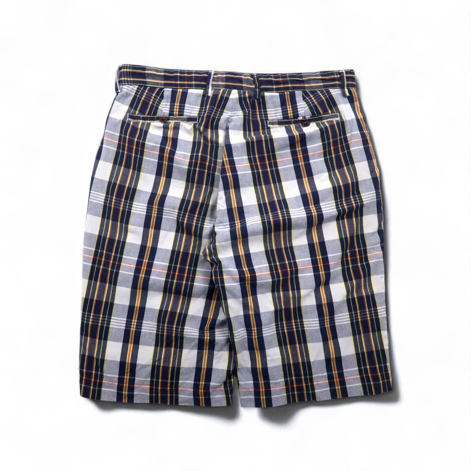 Polo by Ralph Lauren anni '90 pantaloncini corti M blu navy a quadri cotone