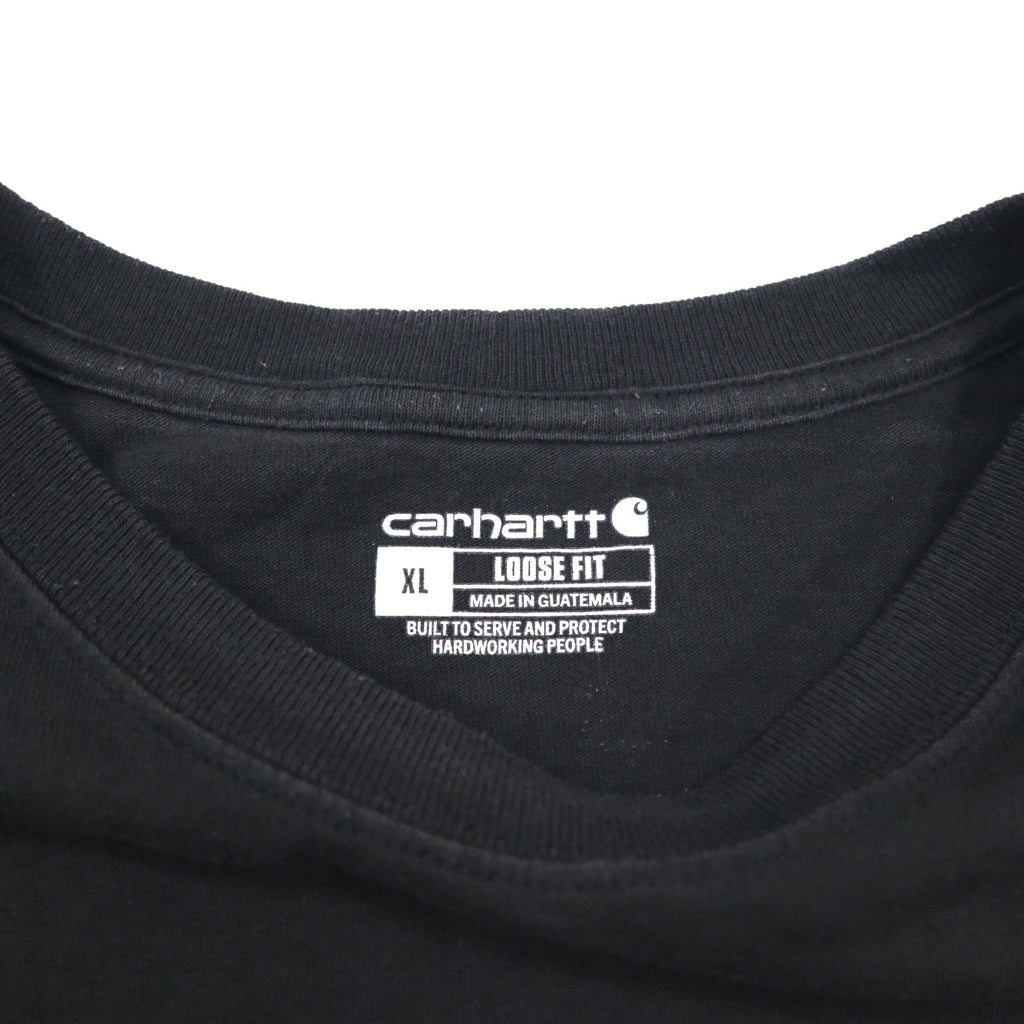 Carhartt T-shirt taschino taglio comodo XL LOOSE FIT nero cotone