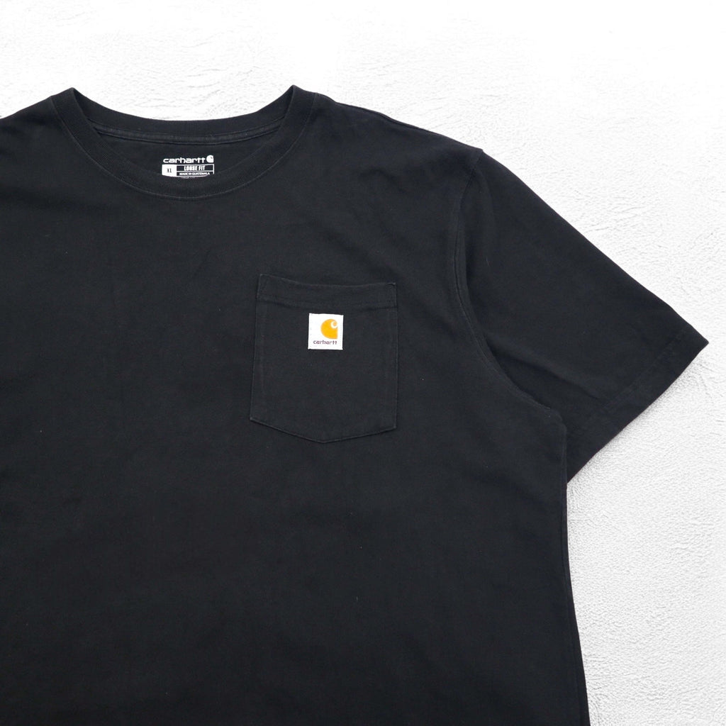 Carhartt T-shirt taschino taglio comodo XL LOOSE FIT nero cotone