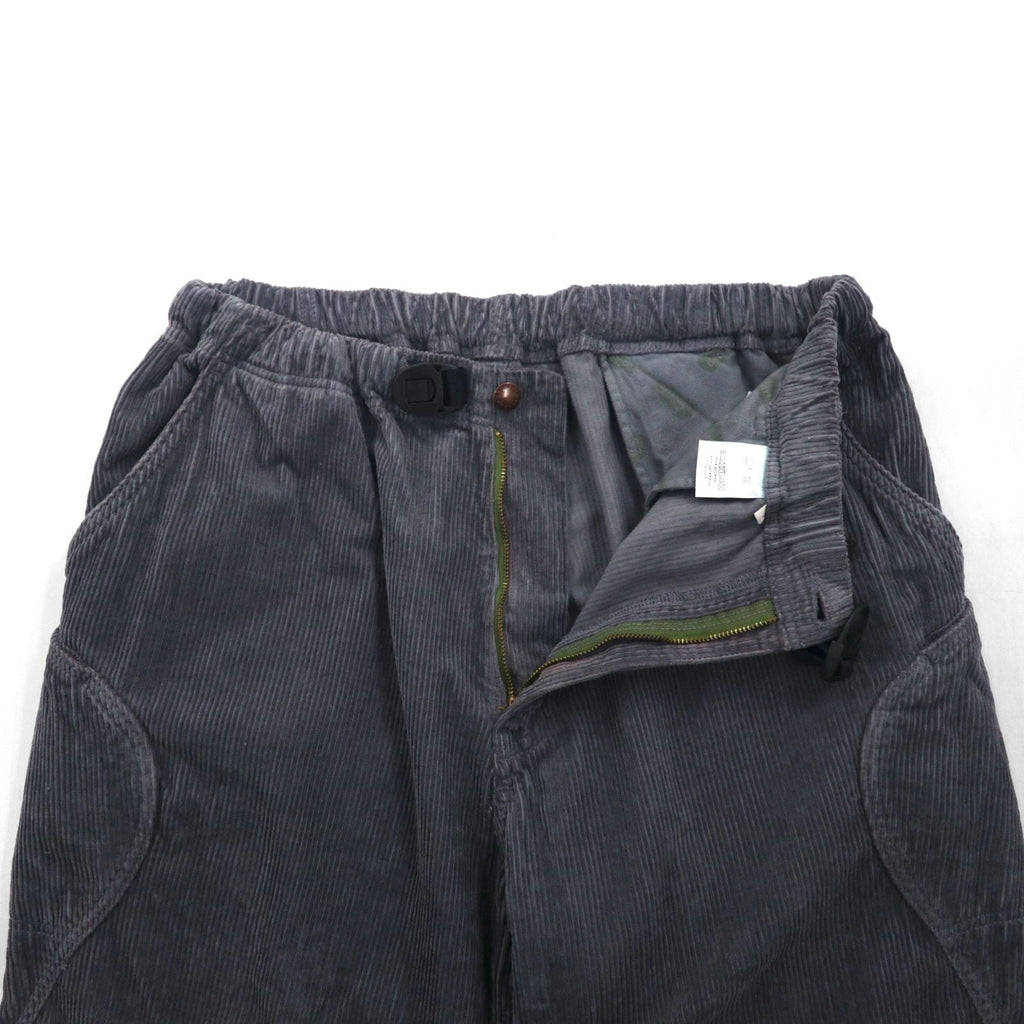 GOHEMP コーデュロイ イージーパンツ HIGH EXPLORER PANTS アウトドア クライミングパンツ L グレー テーパード ルーズシルエット
