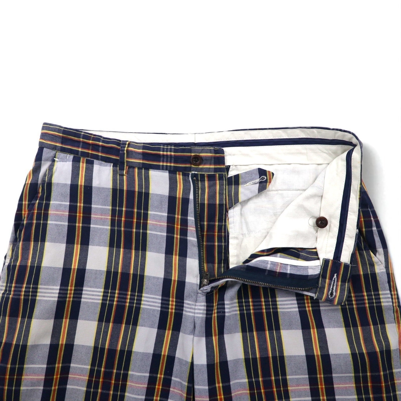 Polo by Ralph Lauren anni '90 pantaloncini corti M blu navy a quadri cotone