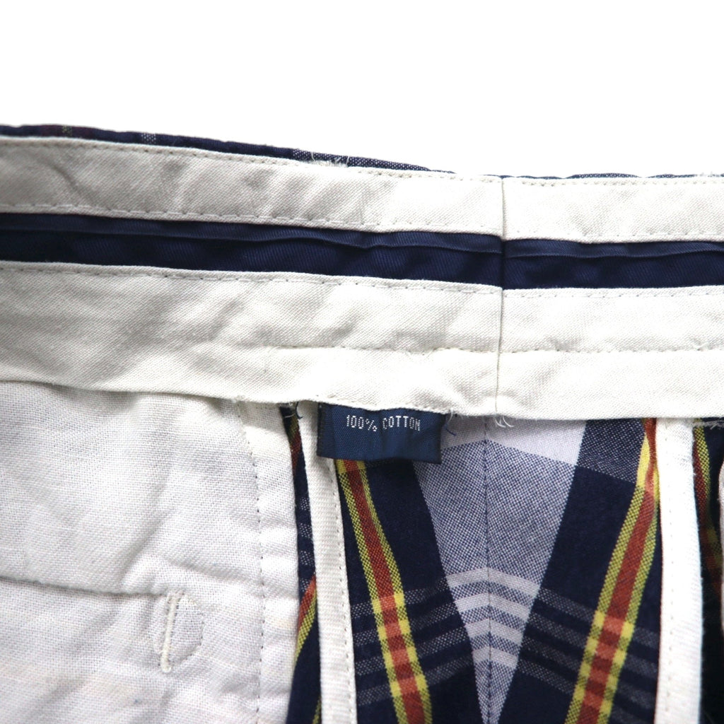Polo by Ralph Lauren anni '90 pantaloncini corti M blu navy a quadri cotone