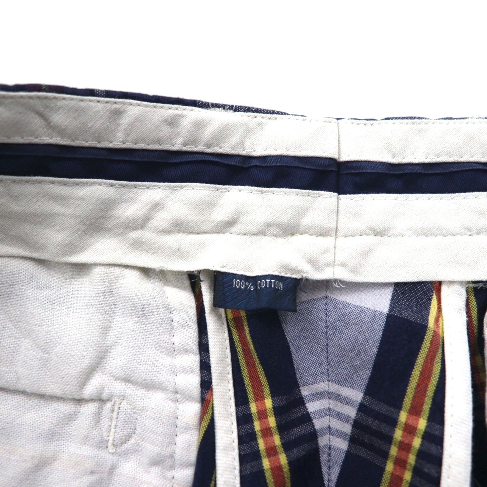 Polo by Ralph Lauren anni '90 pantaloncini corti M blu navy a quadri cotone