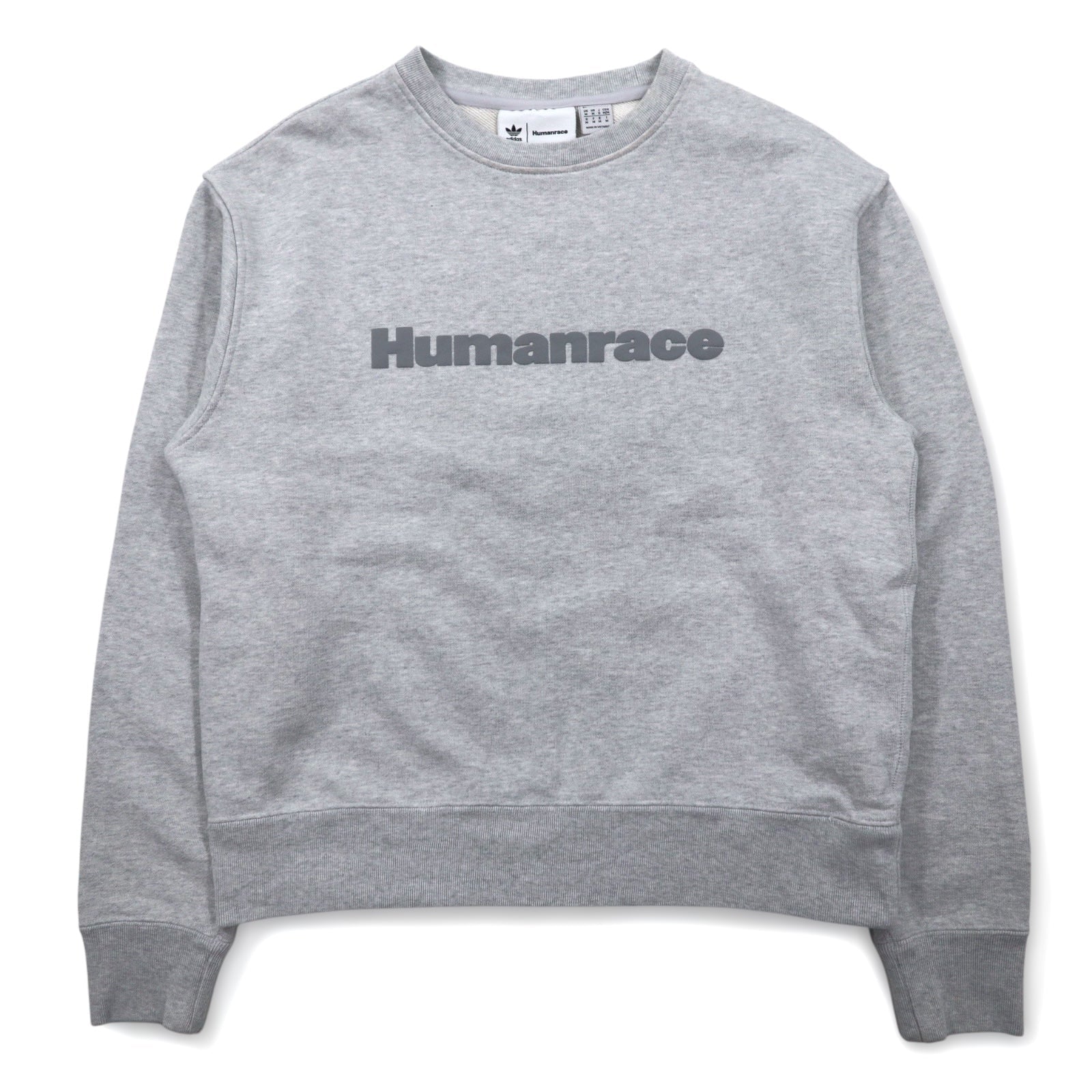 Humanrace (adidas Originals × Pharrell Williams) Felpa girocollo grigia XL BASIC CREWNECK HI5543