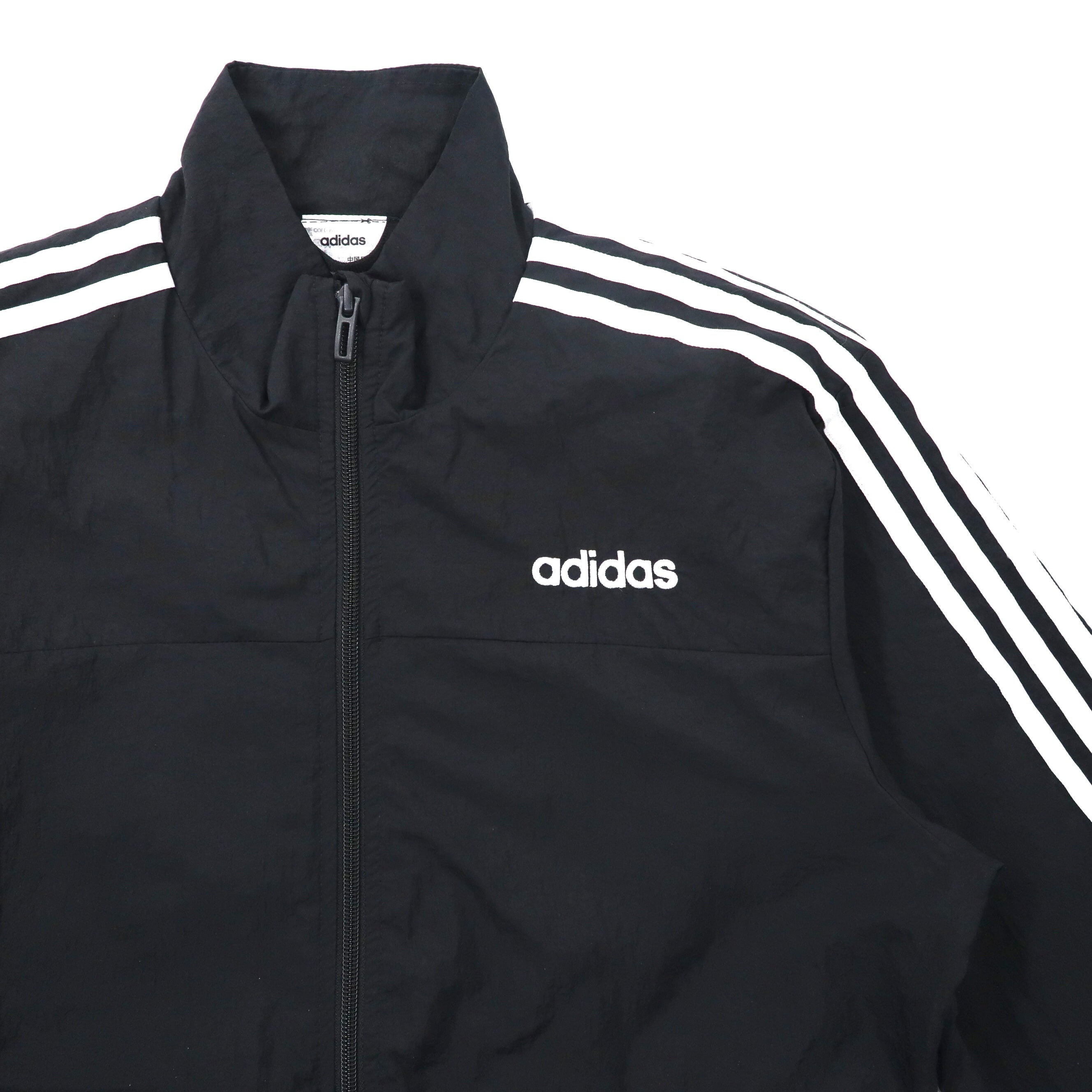 adidas Tuta in tessuto set completo tuta sportiva M nero nylon 3 strisce logo ricamato GL7467