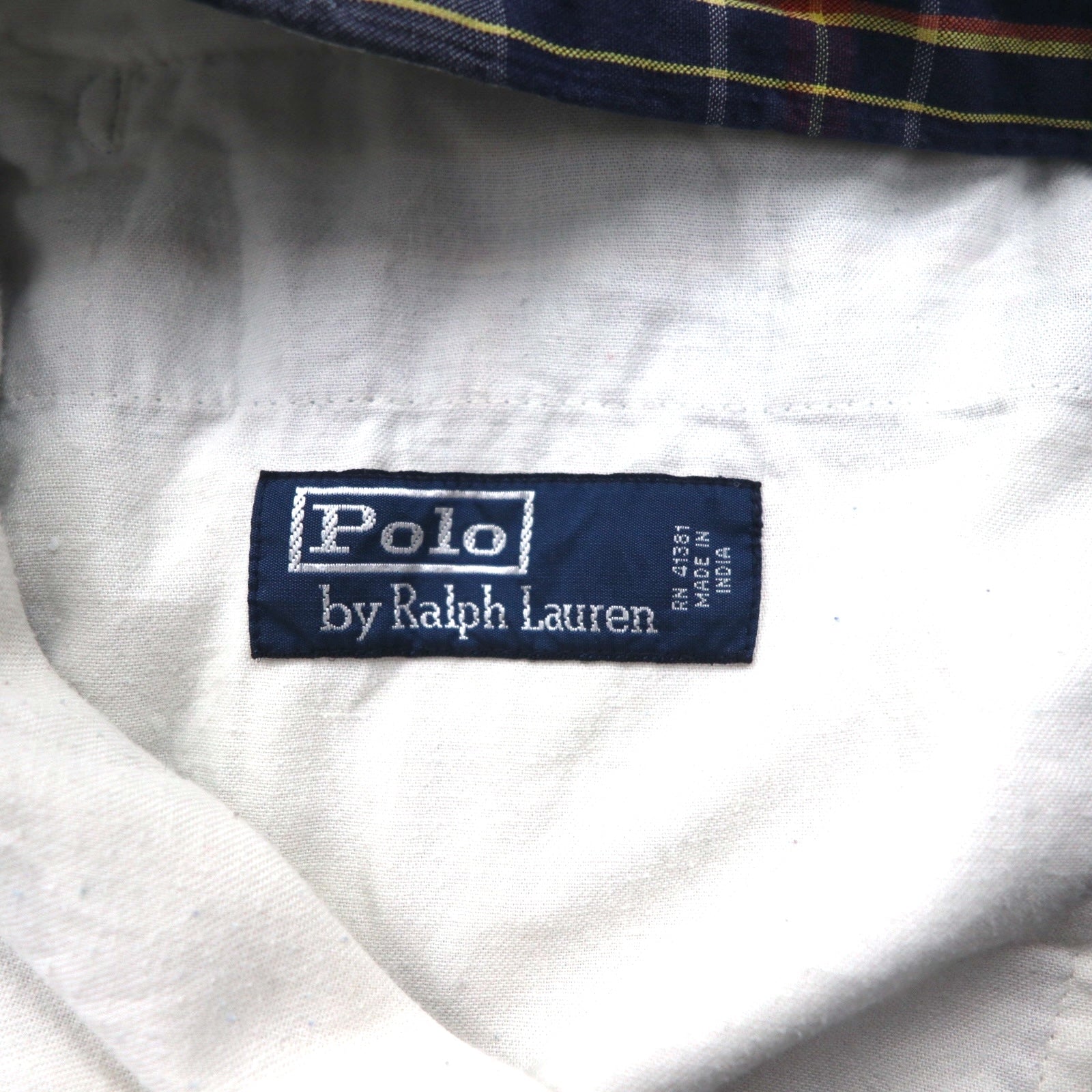 Polo by Ralph Lauren anni '90 pantaloncini corti M blu navy a quadri cotone