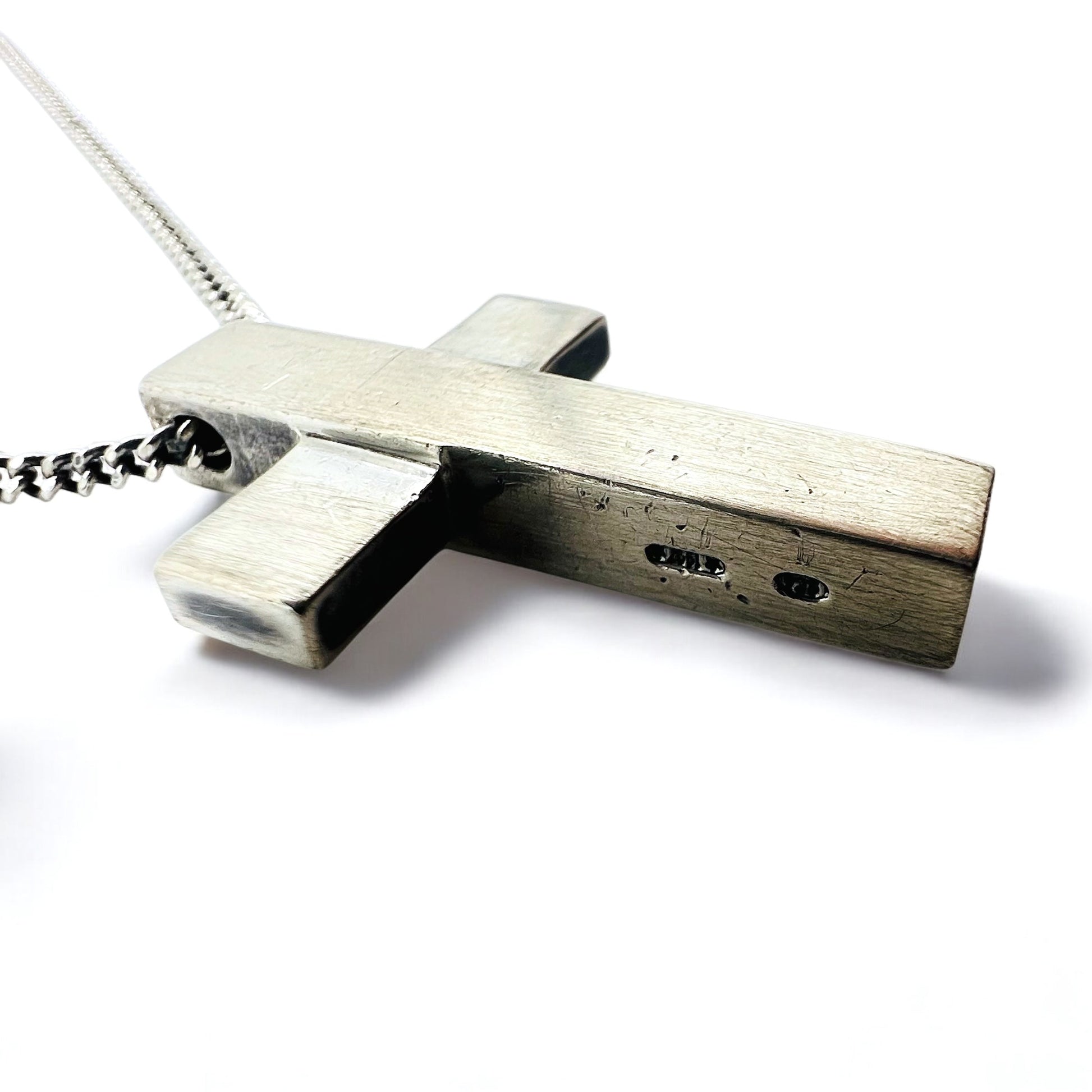 GUCCI - Collana/Girocollo con ciondolo a croce "Fancy" in argento sterling 925, Made in Italy