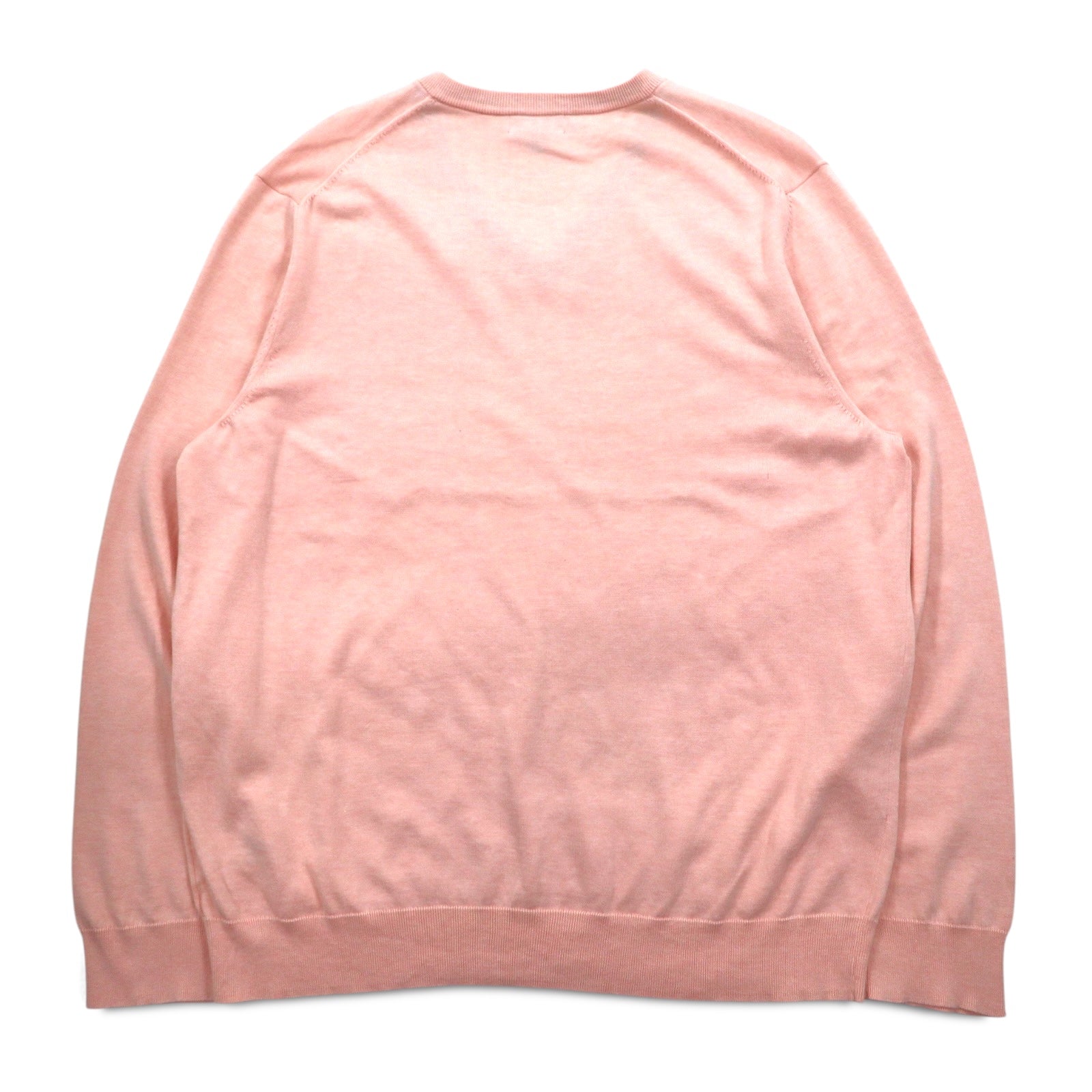 BROOKS BROTHERS Maglione a V in cotone Supima, taglia XL, beige