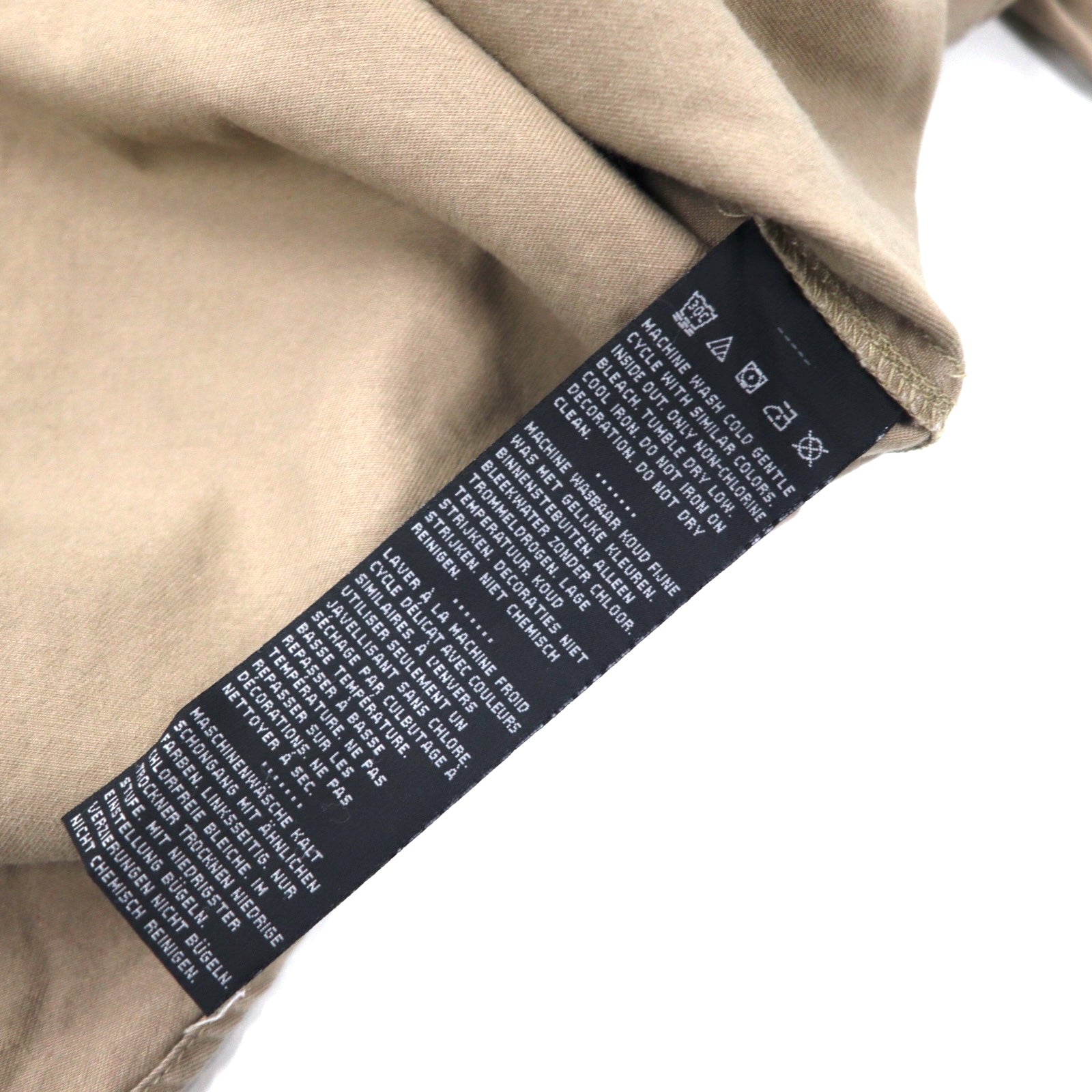 Camicia HARLEY DAVIDSON in twill di cotone con logo ricamato sul retro, 2XL, beige, taglia grande