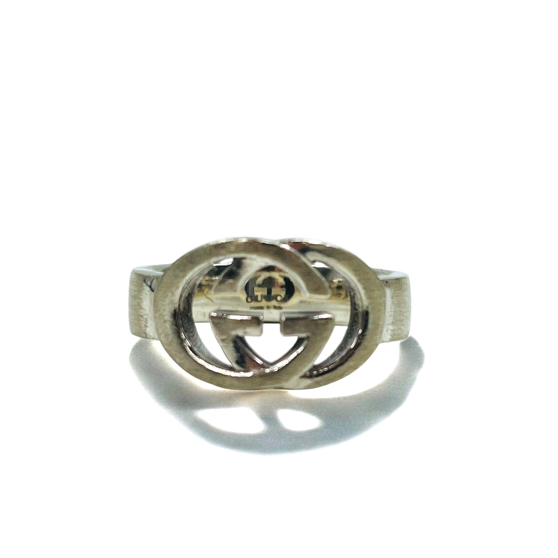 GUCCI Made in Italy Anello con Interlocking G Misura 18 Argento SV925