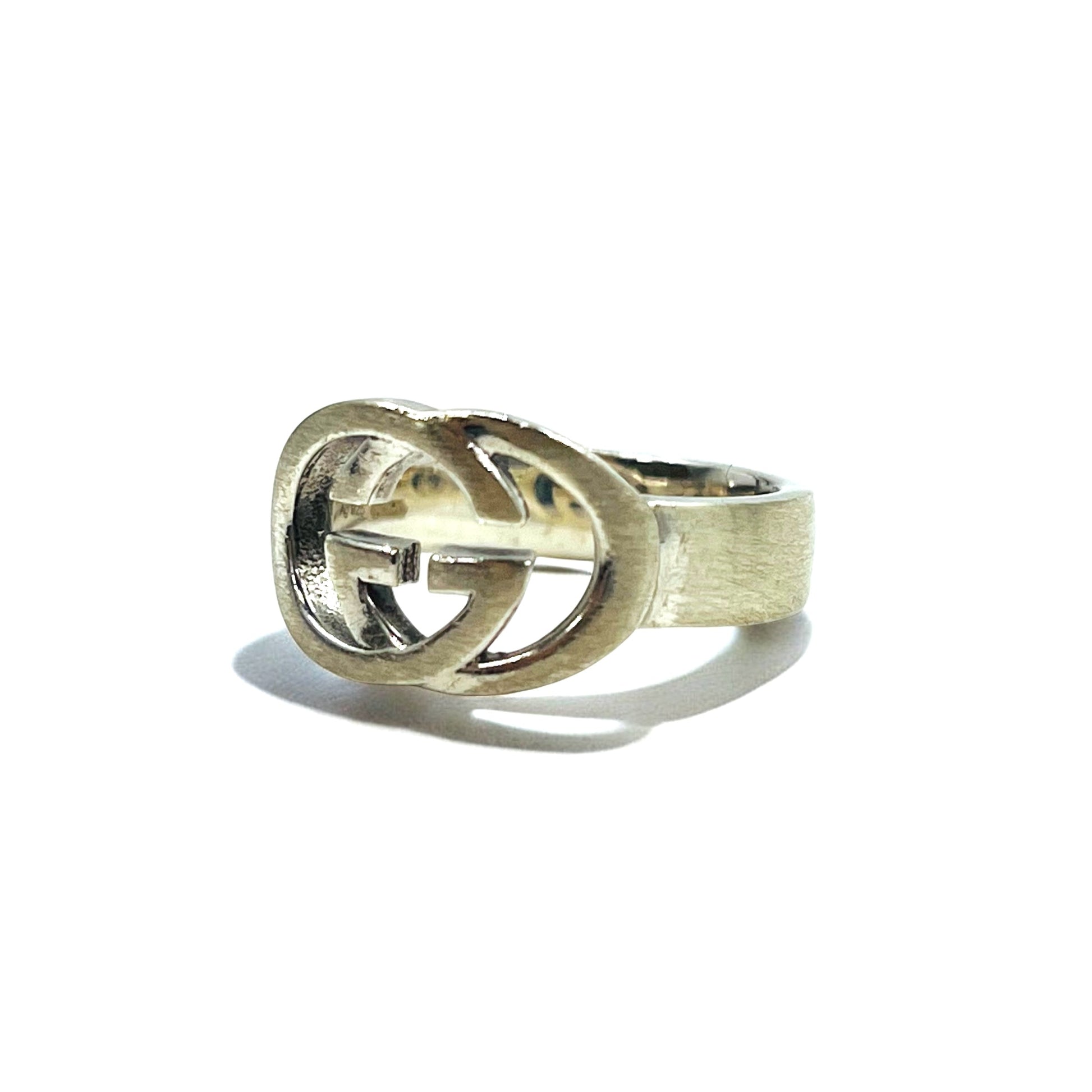 GUCCI Made in Italy Anello con Interlocking G Misura 18 Argento SV925