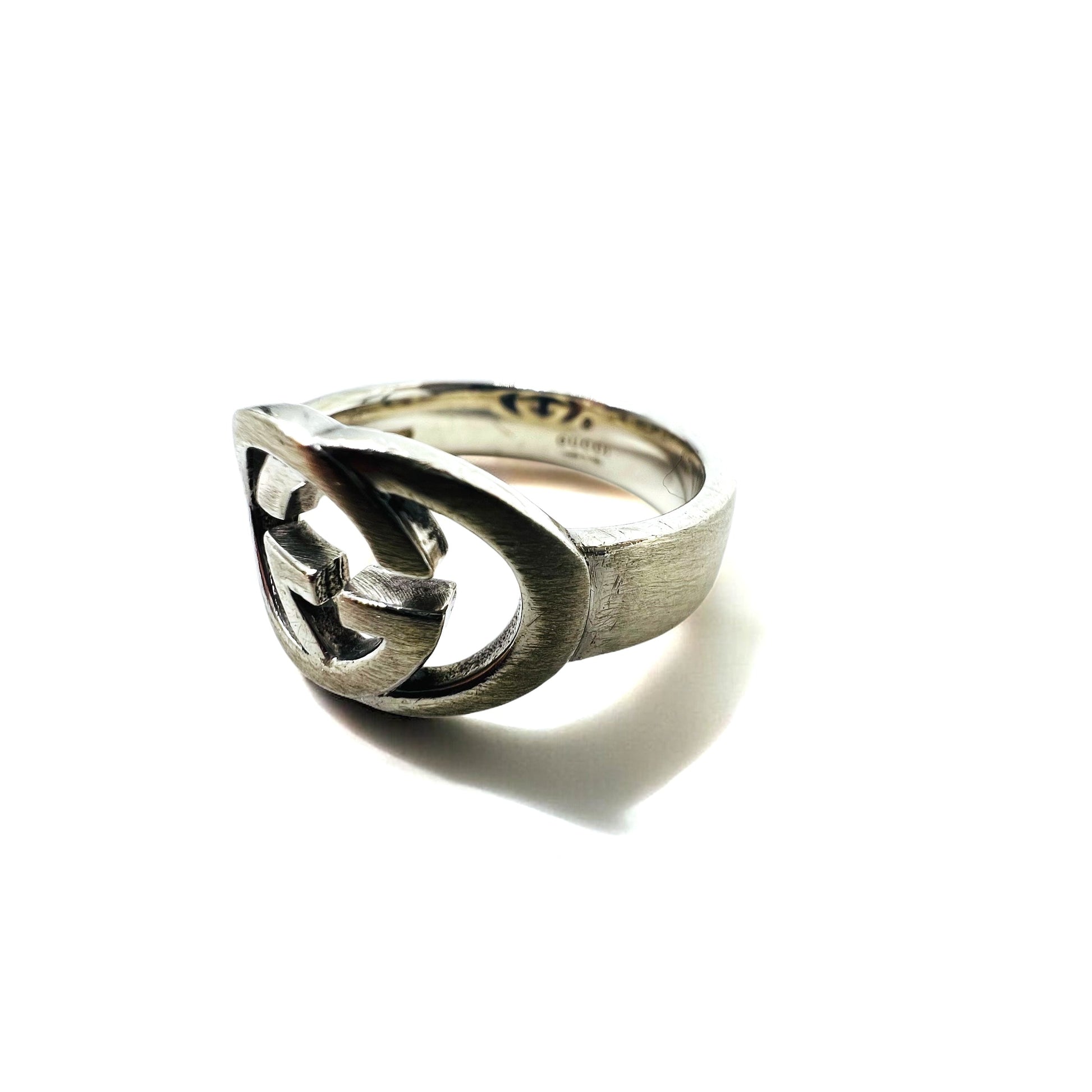 GUCCI Made in Italy Anello con Interlocking G Misura 18 Argento SV925