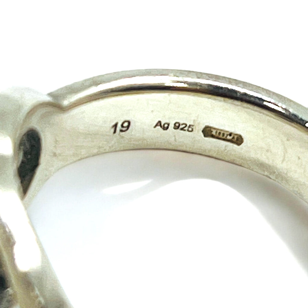 GUCCI イタリア製 インターロッキングG リング 指輪 18号 シルバー SV925