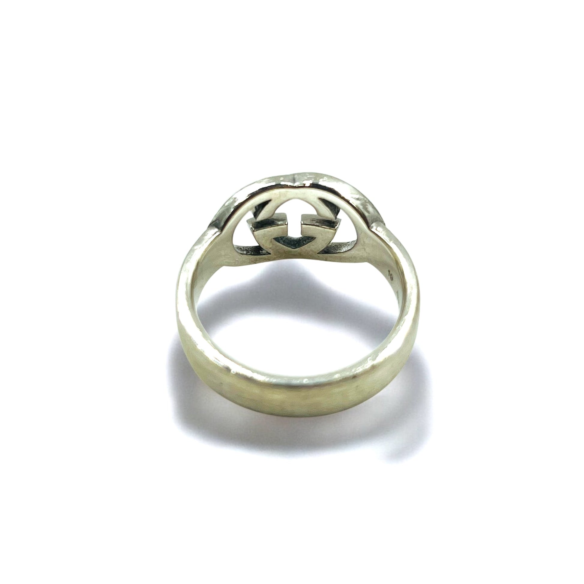 GUCCI Made in Italy Anello con Interlocking G Misura 18 Argento SV925
