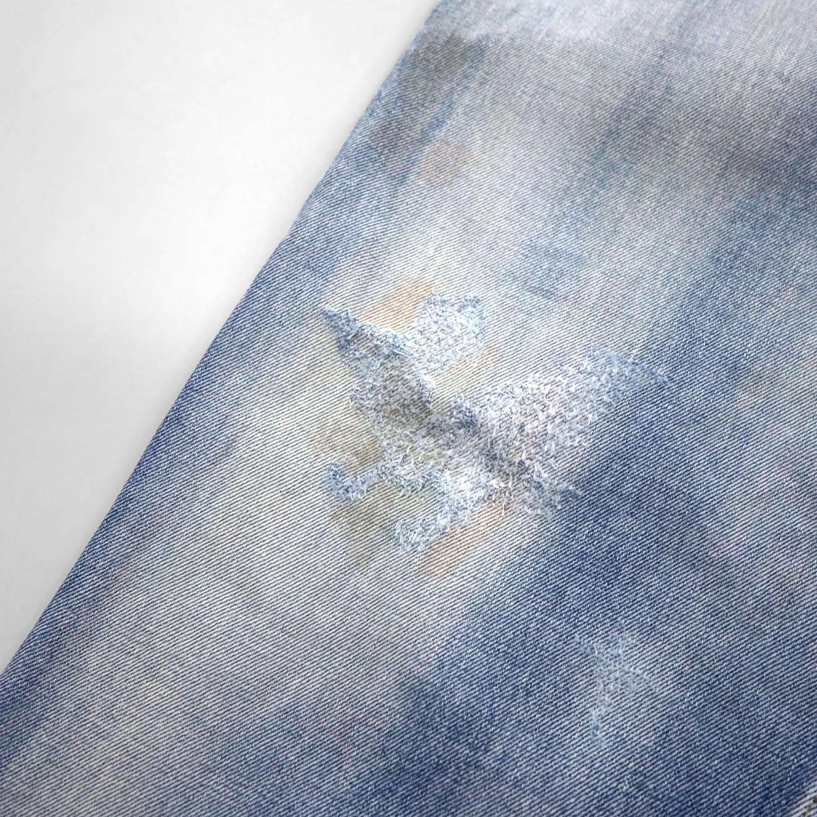 ANCELLM Jeans affusolati in denim selvedge a 5 tasche, colore indaco, taglia L, con finitura vintage ANC-PT03-B